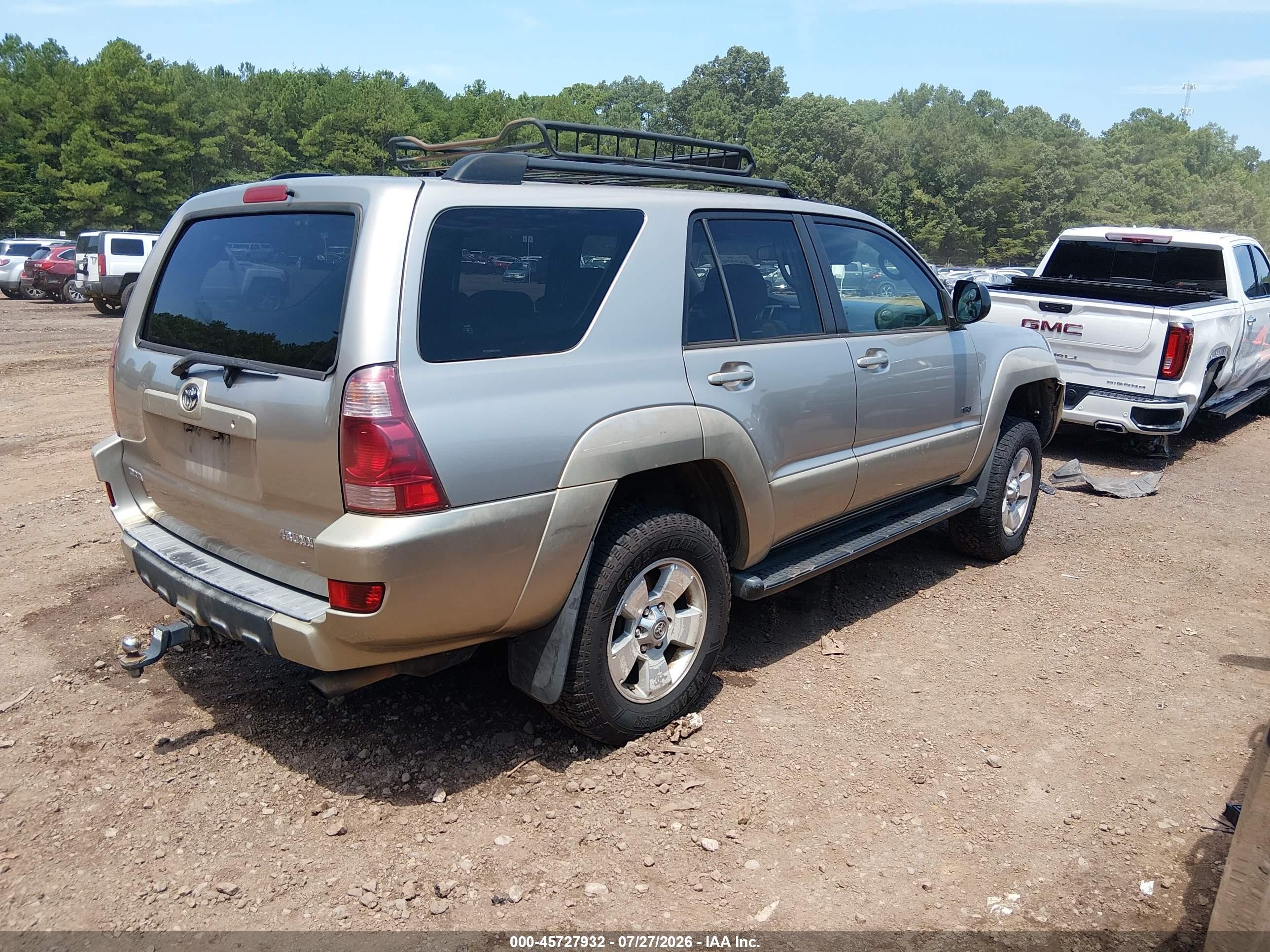 2003 Toyota 4runner Sr5 V6 Gold vin: JTEZU14R930017342