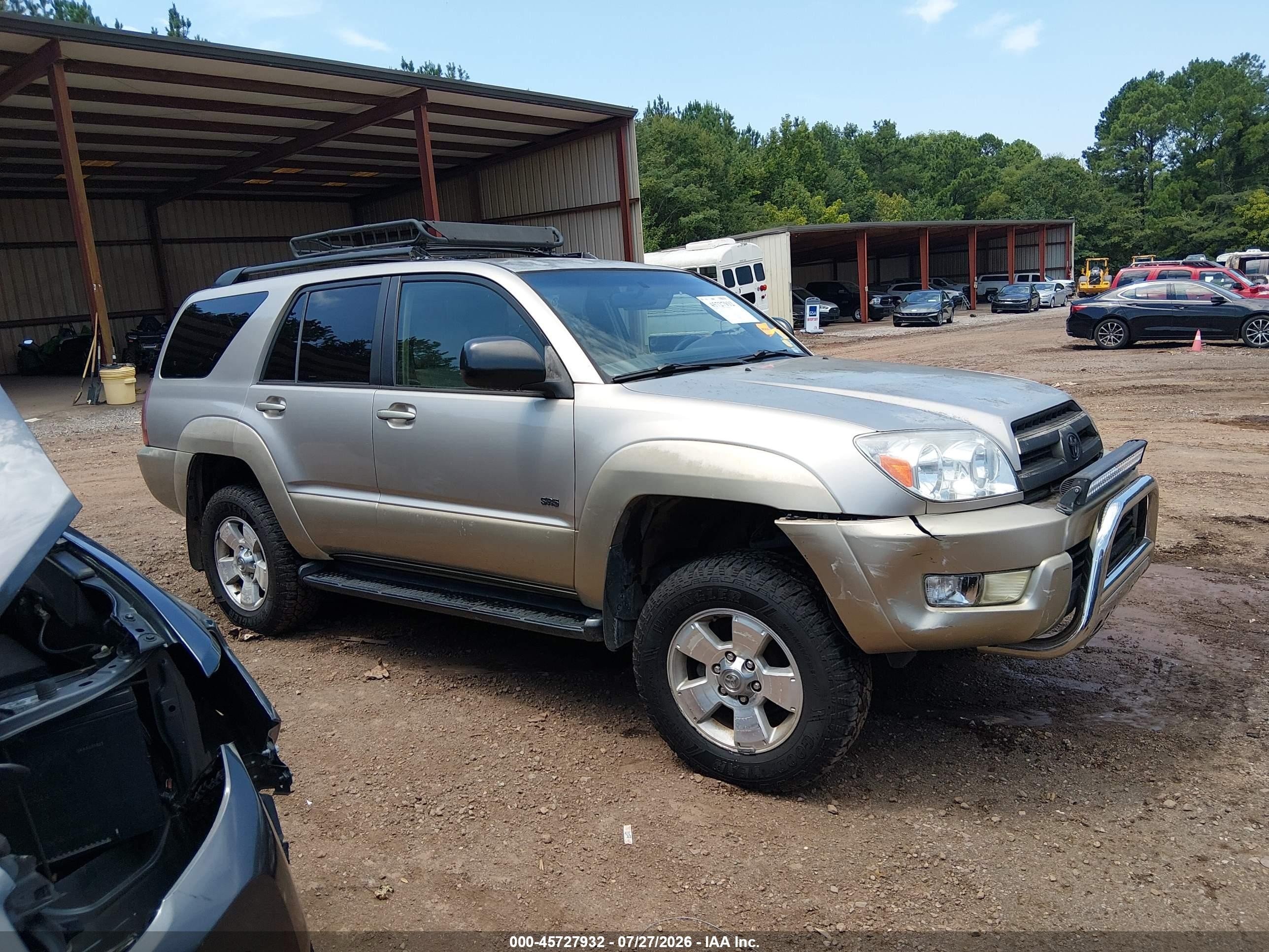 2003 Toyota 4runner Sr5 V6 Gold vin: JTEZU14R930017342
