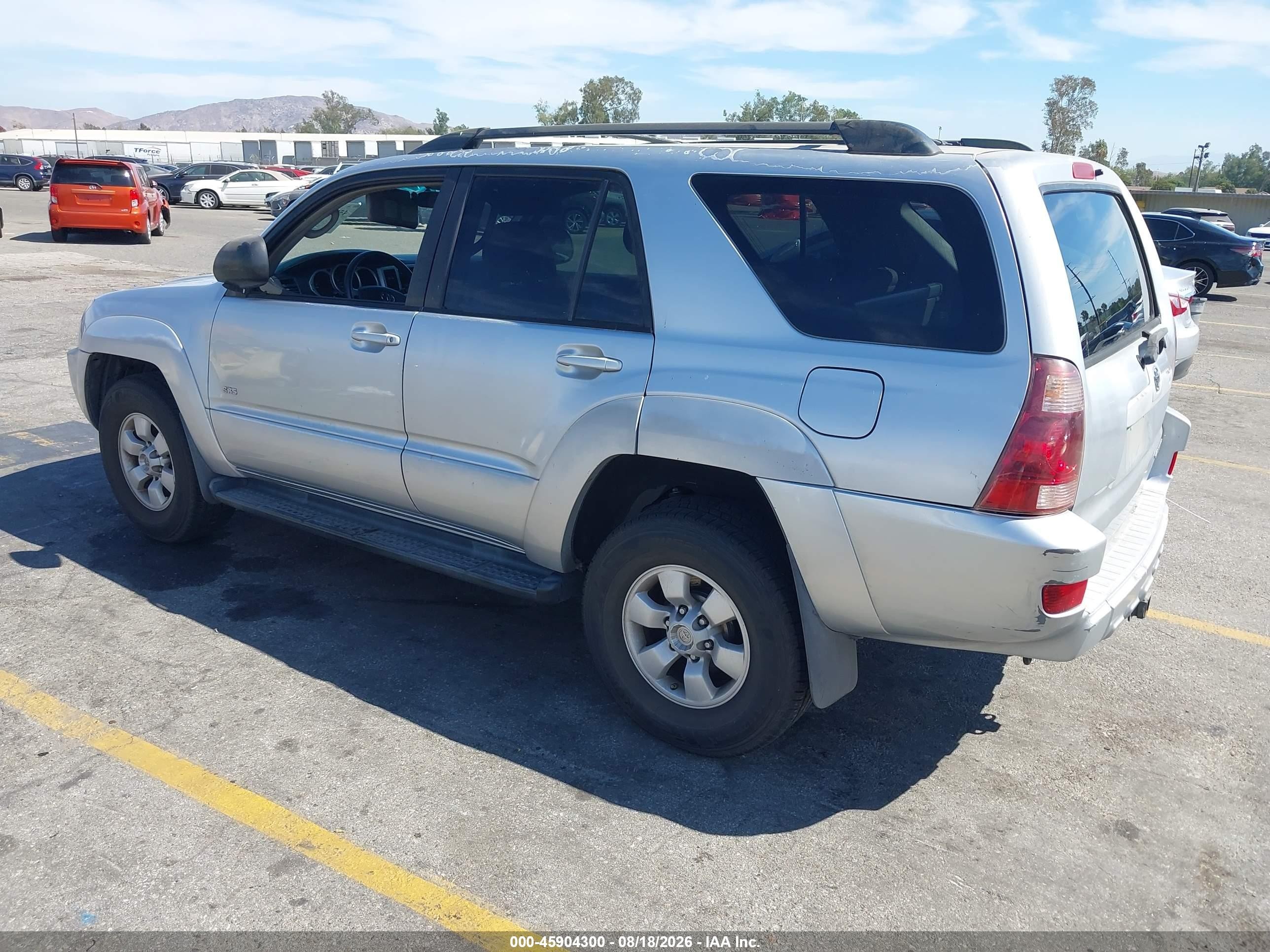2004 Toyota 4runner Sr5 V6 Silver vin: JTEZU14R940022302