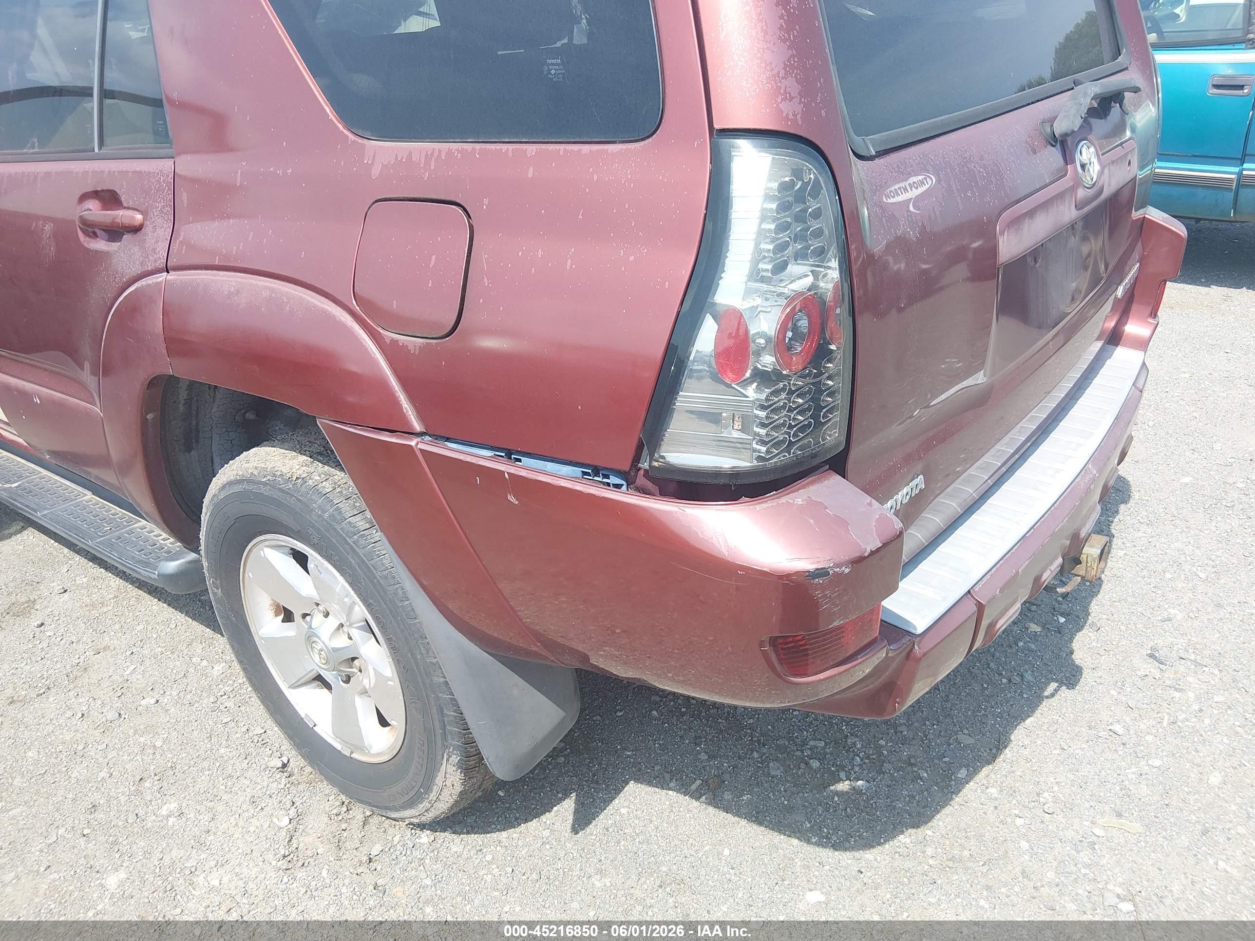 2005 Toyota 4runner Sr5 V6 Burgundy vin: JTEZU14R958036266