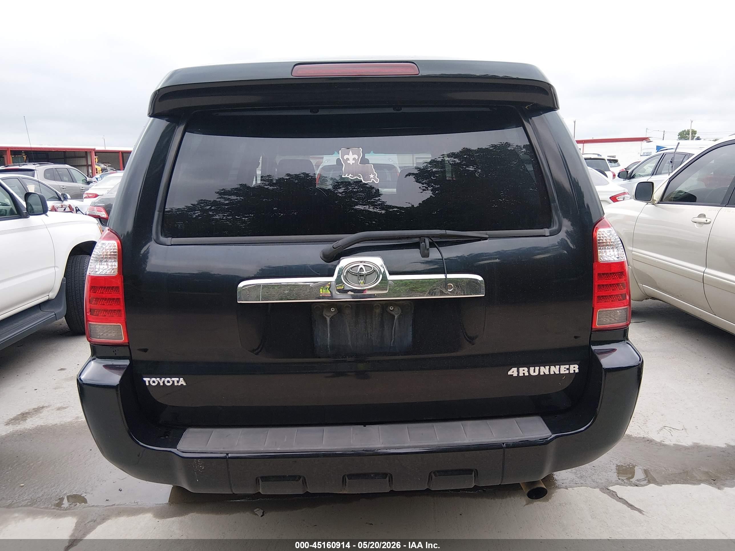 2007 Toyota 4runner Sr5 V6 Black vin: JTEZU14R970090765