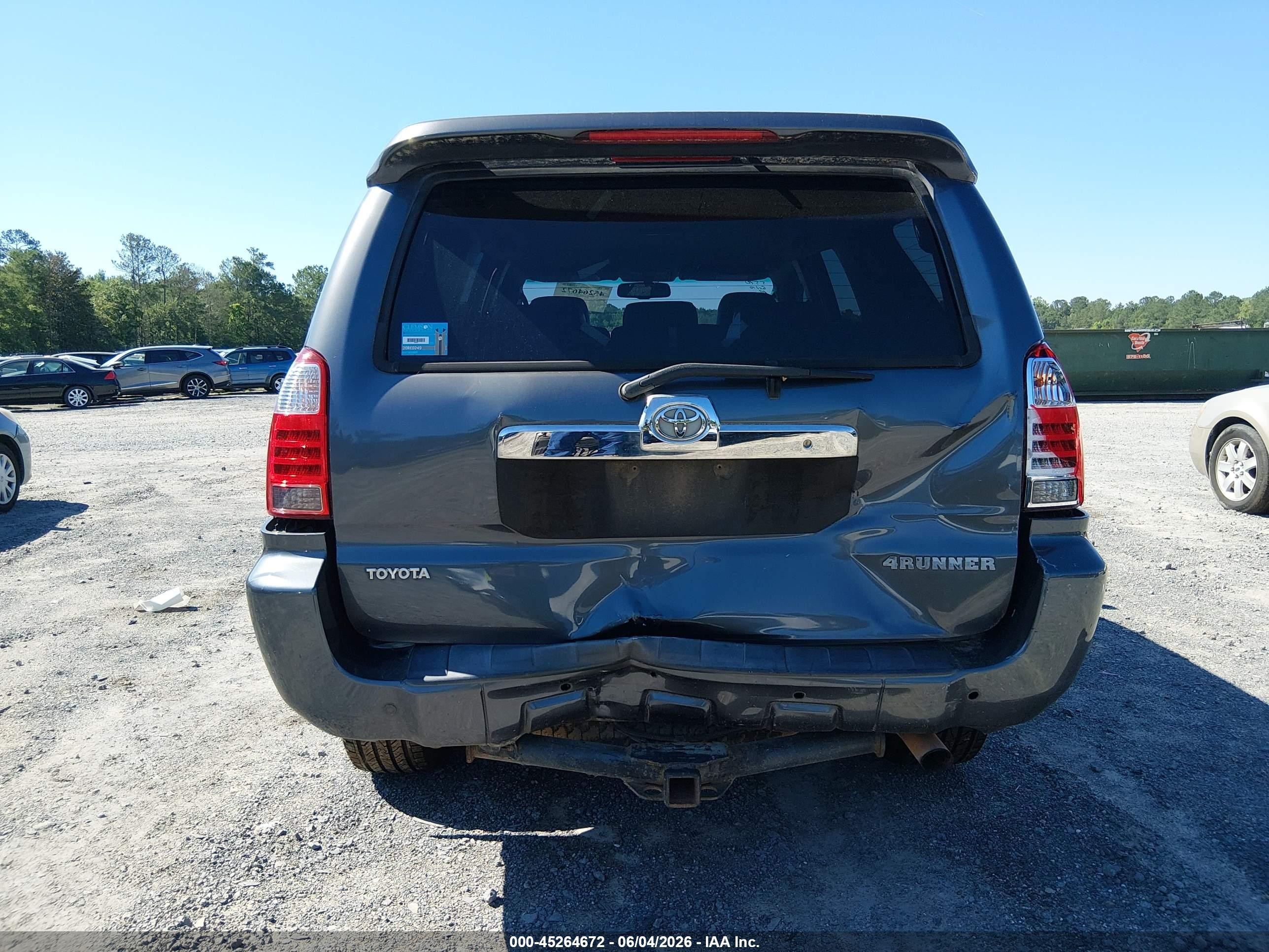 2007 Toyota 4runner Sr5 V6 Gray vin: JTEZU14R978072140
