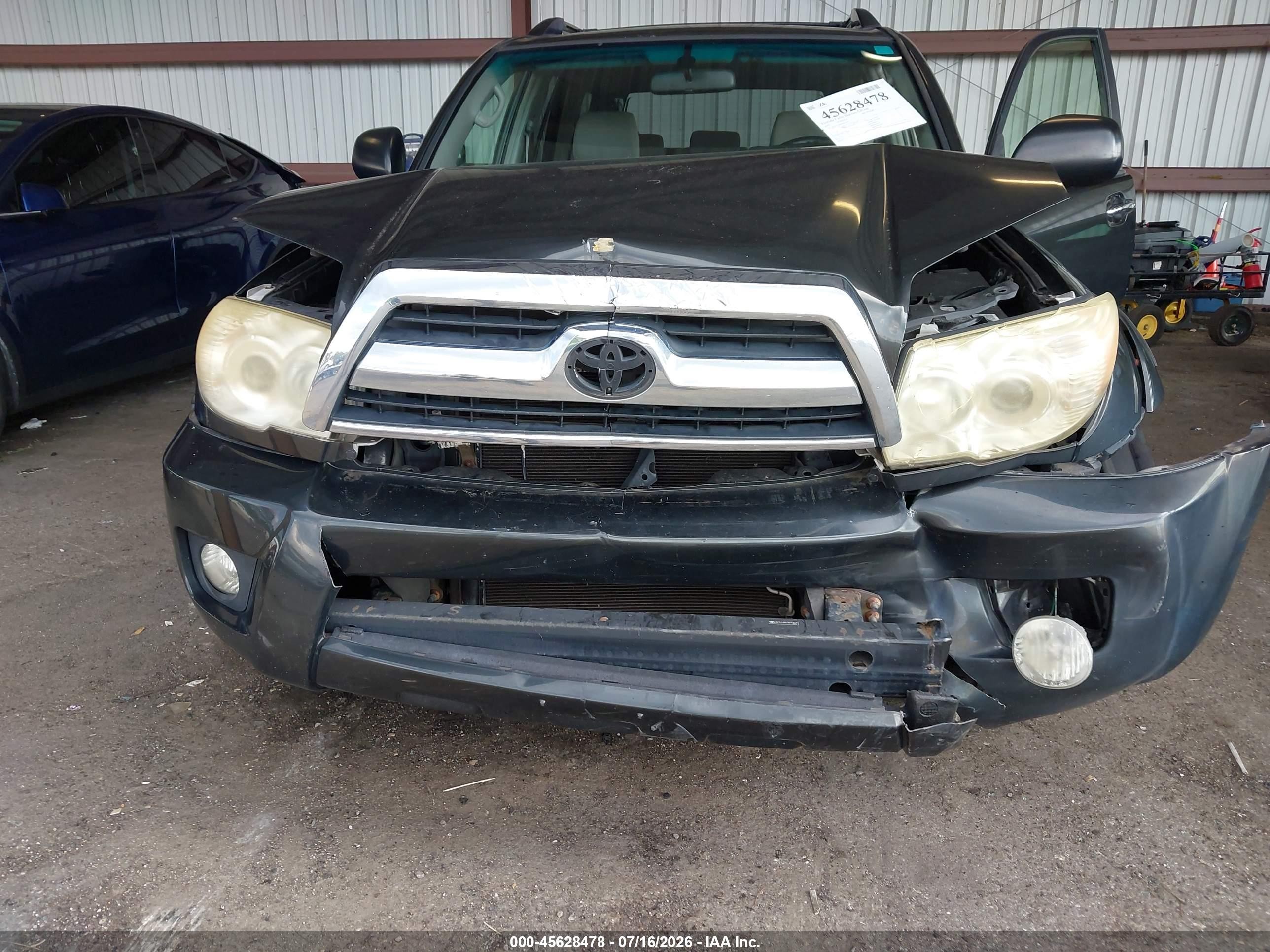 2007 Toyota 4runner Sr5 Gray vin: JTEZU14R978073675
