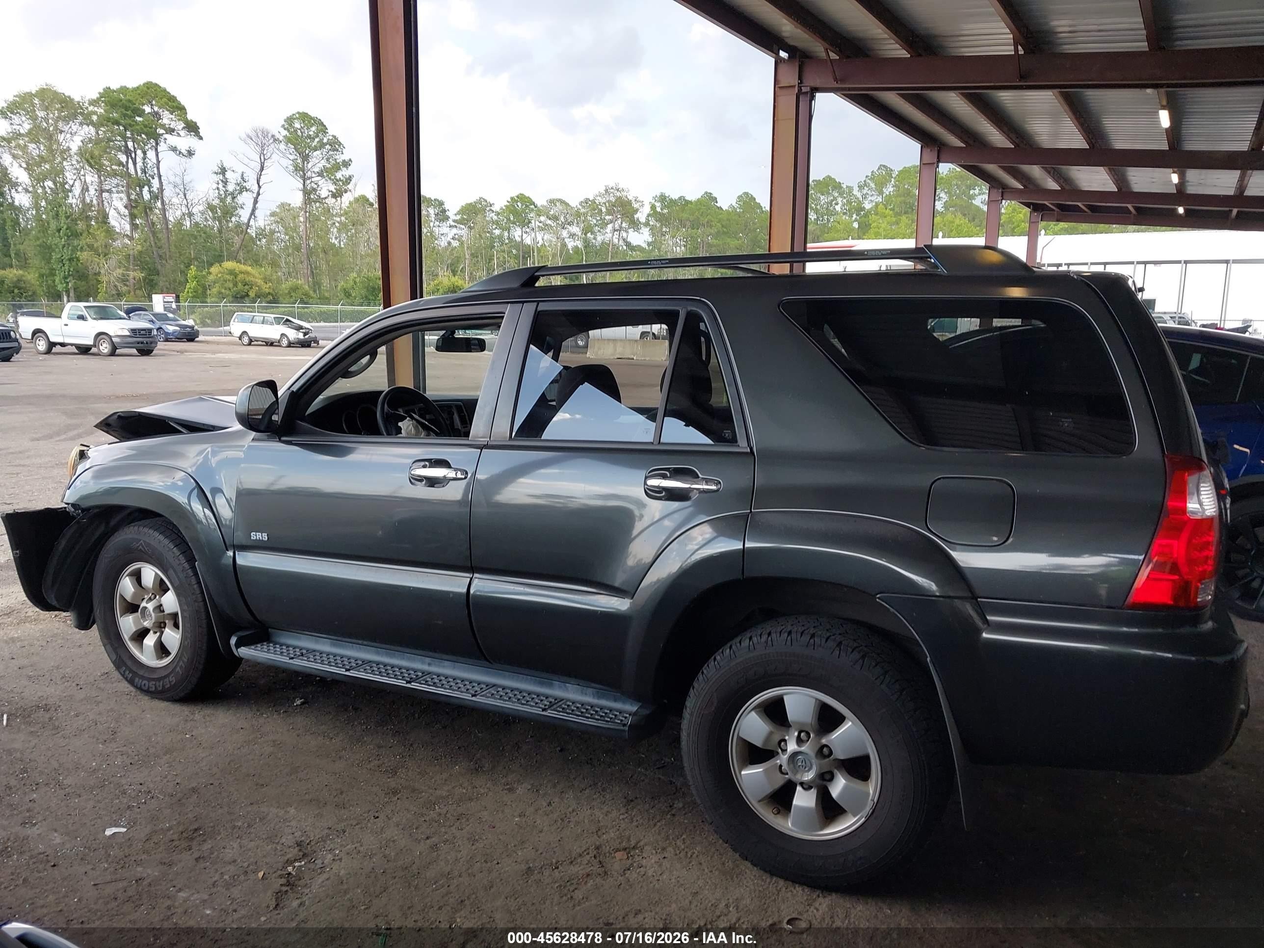 2007 Toyota 4runner Sr5 Gray vin: JTEZU14R978073675