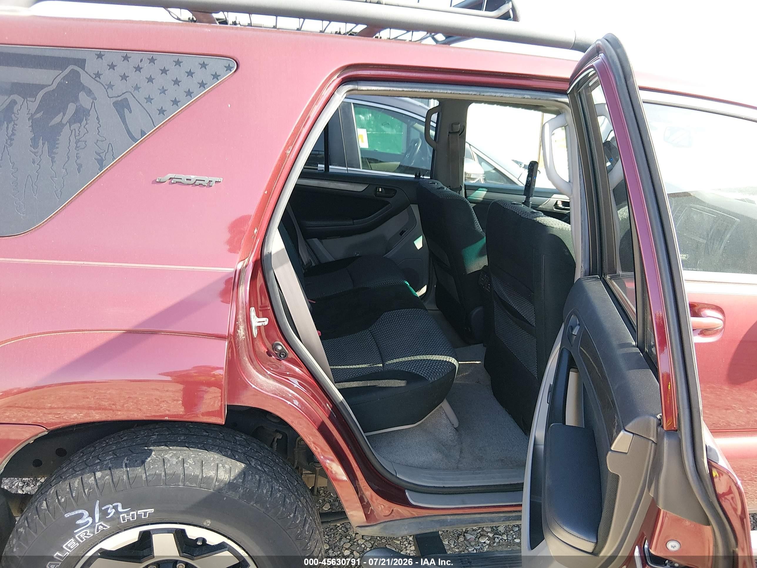 2007 Toyota 4runner Sr5 Sport Maroon vin: JTEZU14R978075121