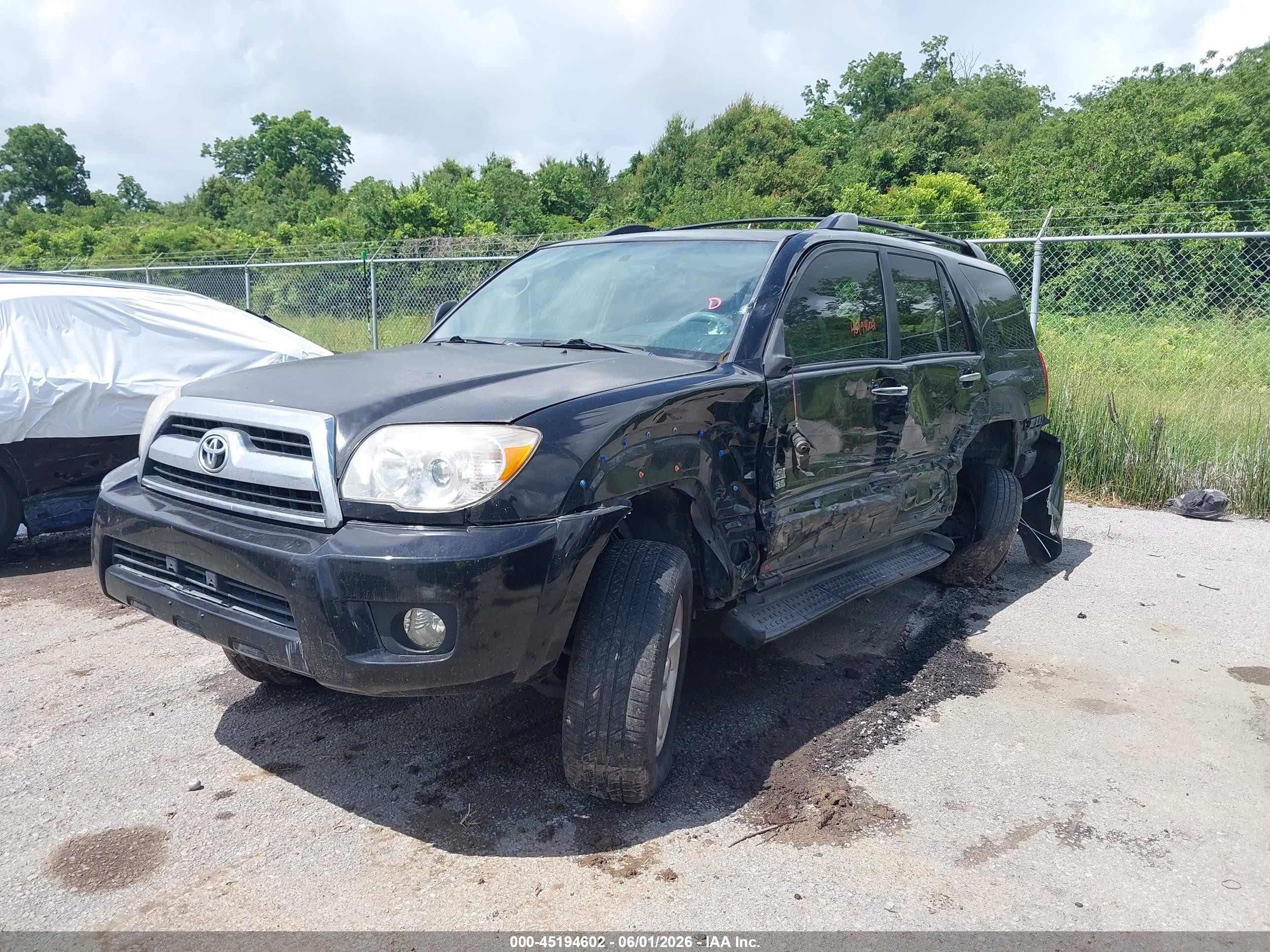 2007 Toyota 4runner Sr5 V6 Black vin: JTEZU14R978080724