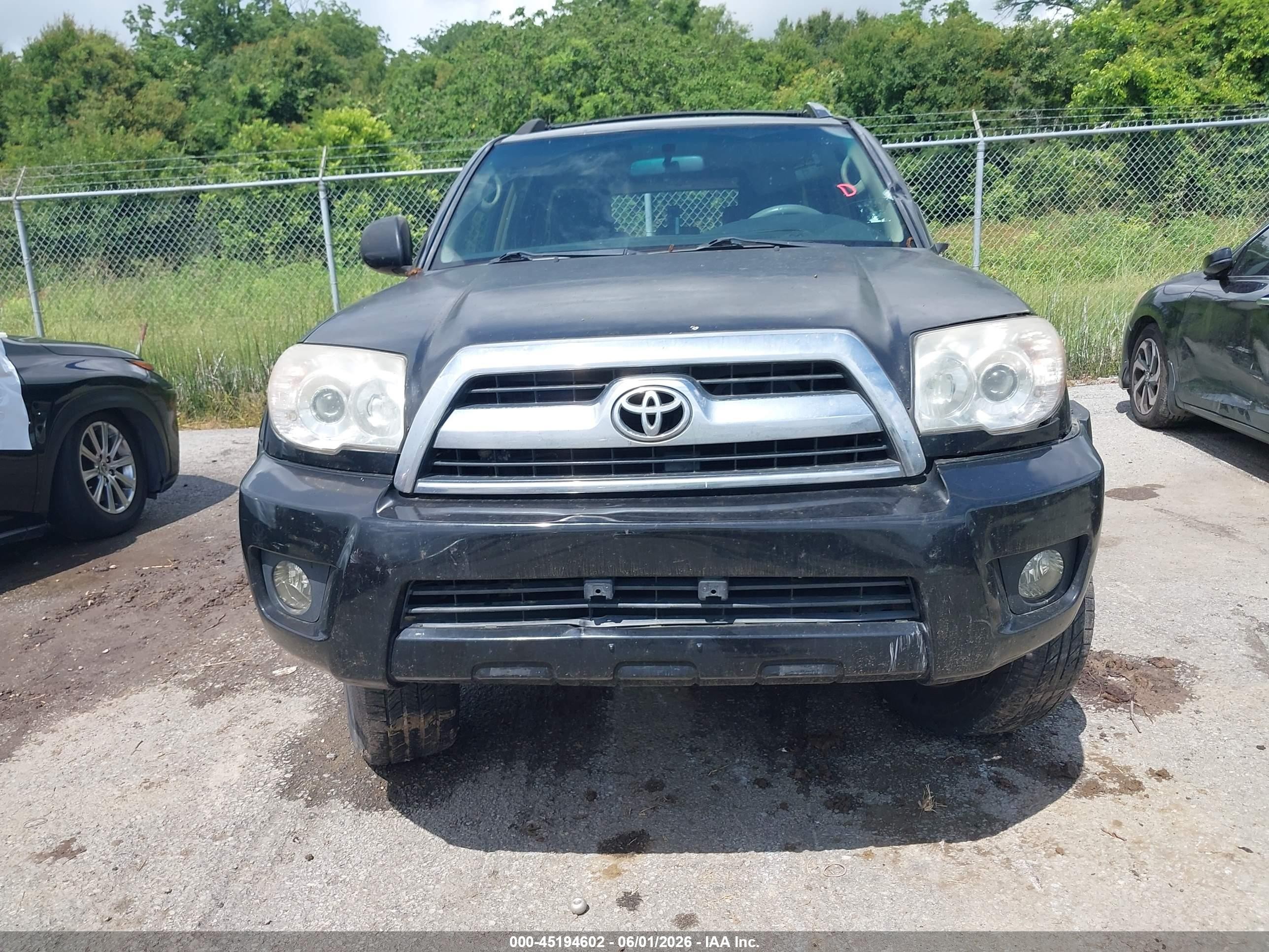 2007 Toyota 4runner Sr5 V6 Black vin: JTEZU14R978080724