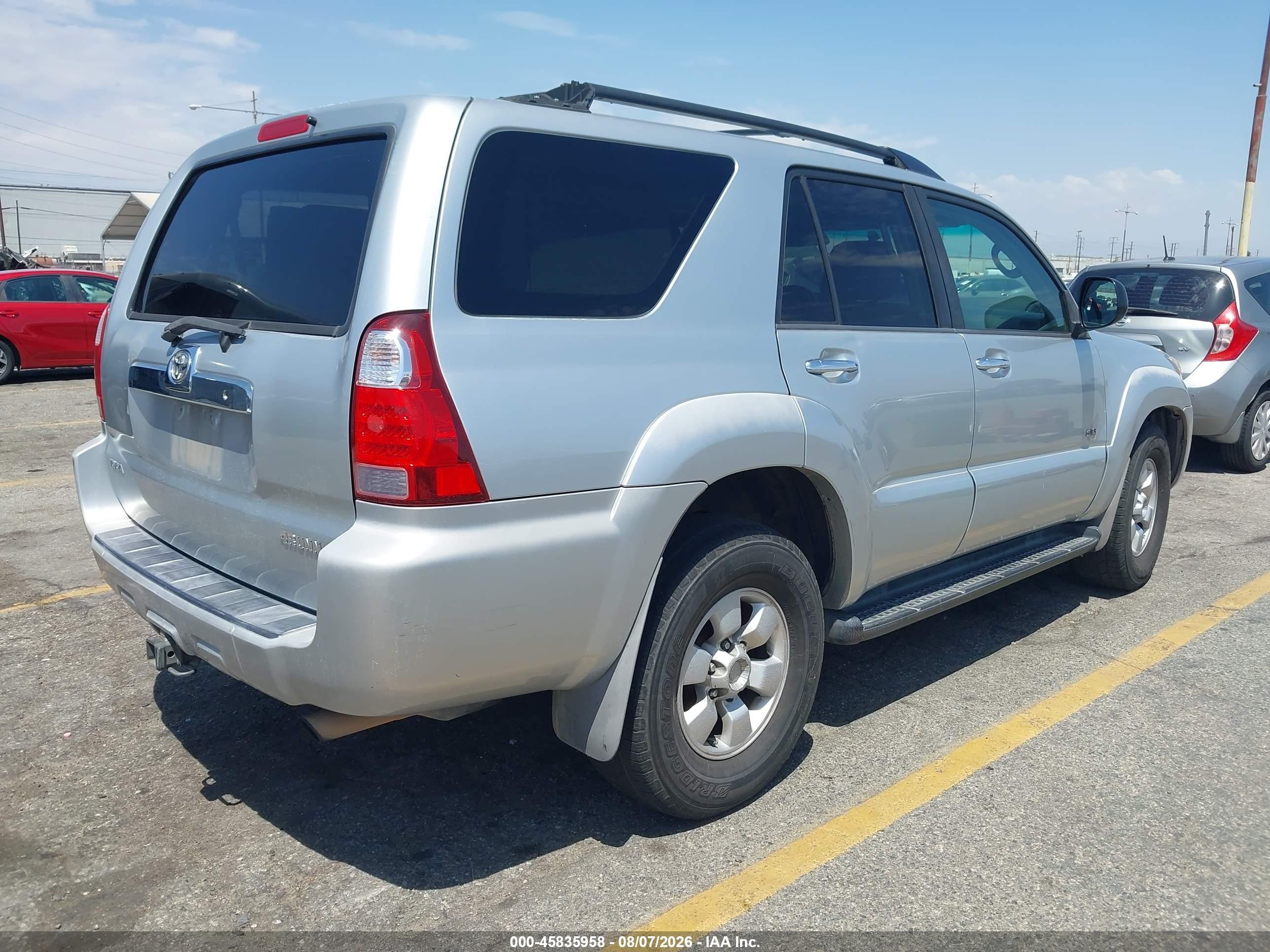 2008 Toyota 4runner Sr5 V6 Silver vin: JTEZU14R980098818