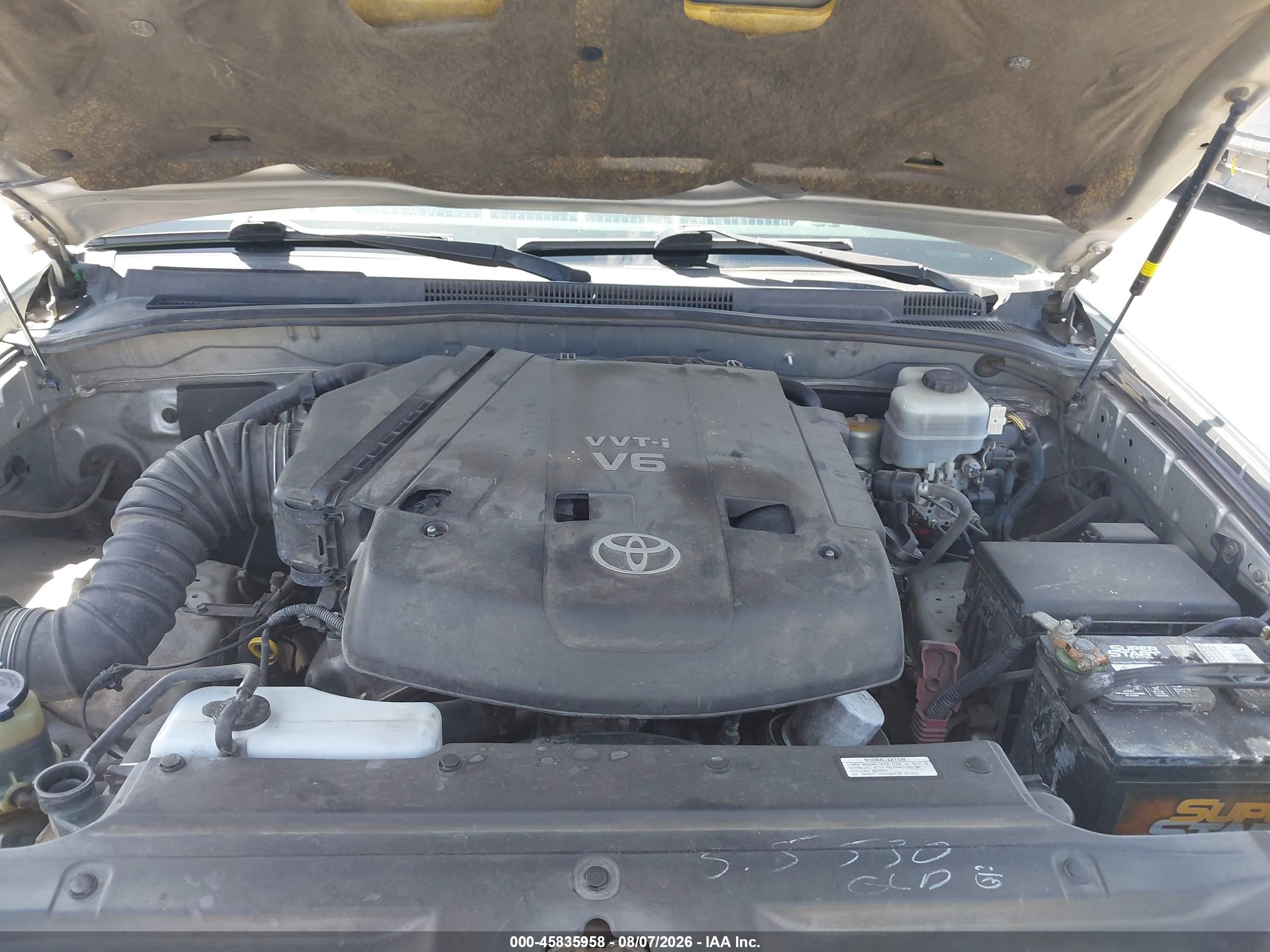 2008 Toyota 4runner Sr5 V6 Silver vin: JTEZU14R980098818