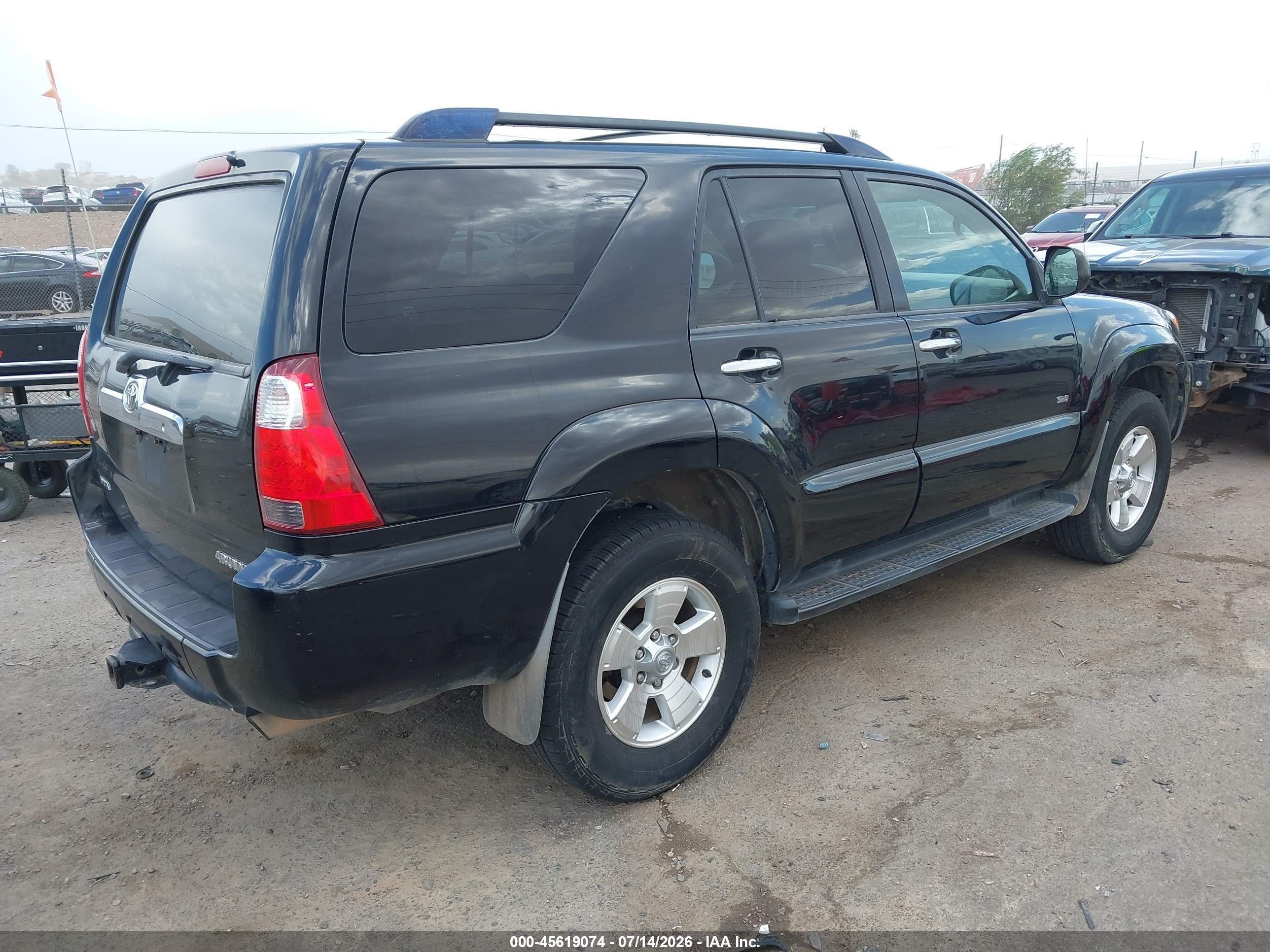 2008 Toyota 4runner Sr5 V6 Black vin: JTEZU14R98K007289