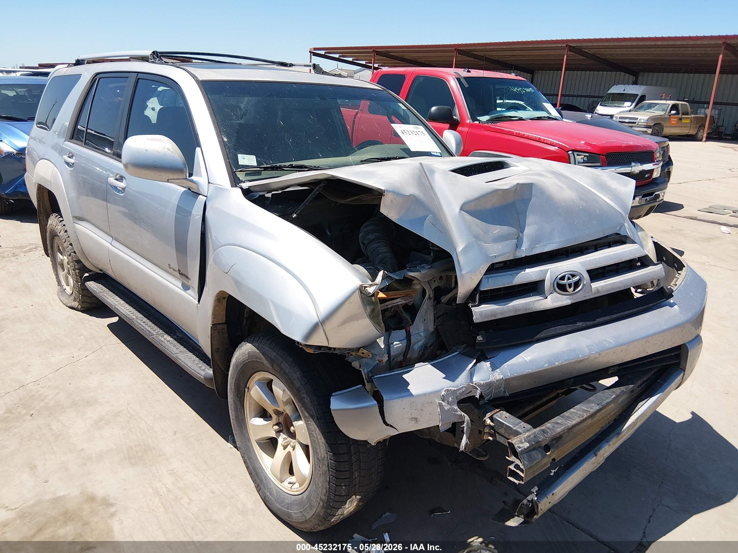 2005 Toyota 4runner Sr5 Sport V6 Silver vin: JTEZU14RX58026698