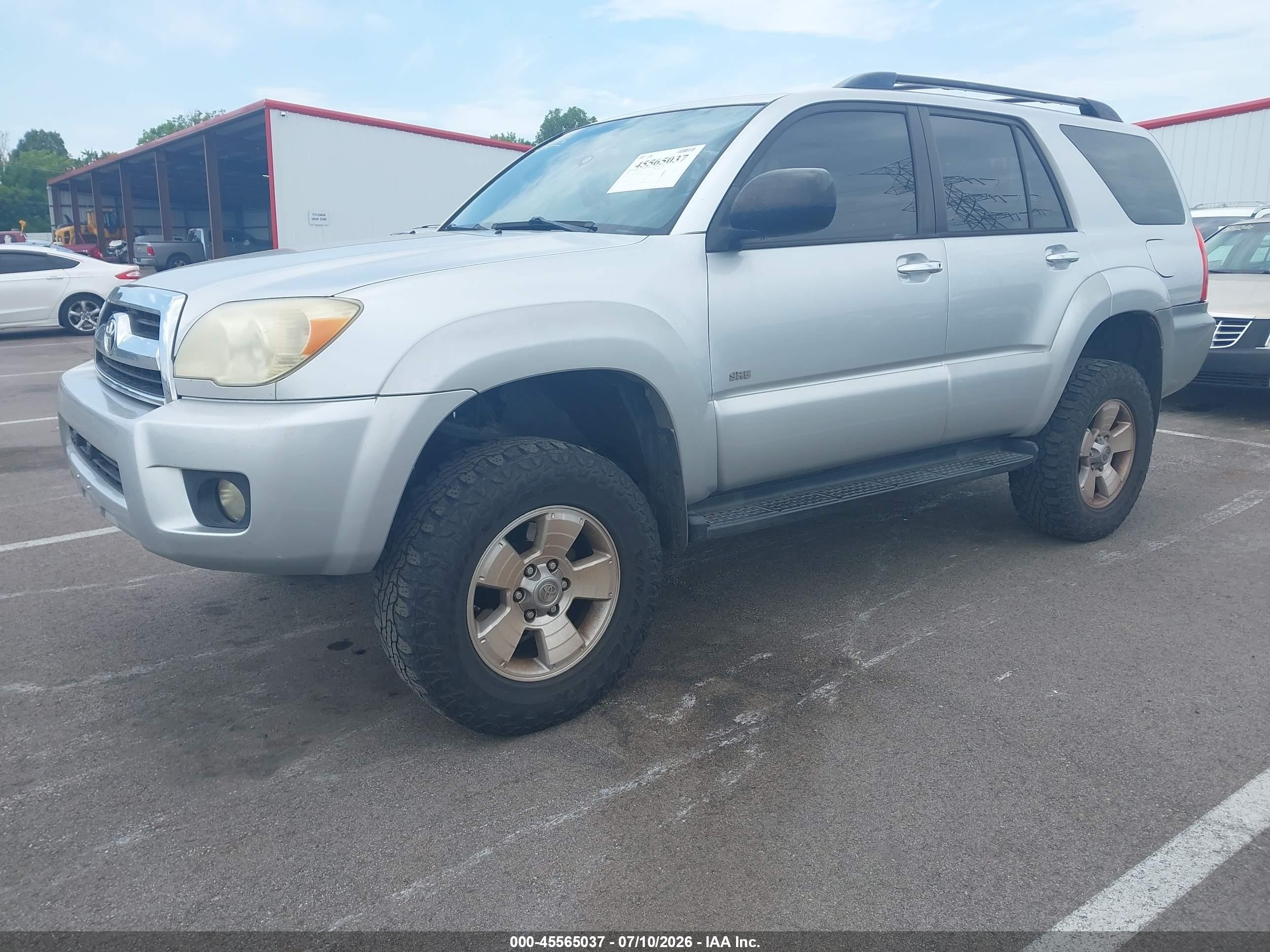 2006 Toyota 4runner Sr5 V6 Silver vin: JTEZU14RX60069079