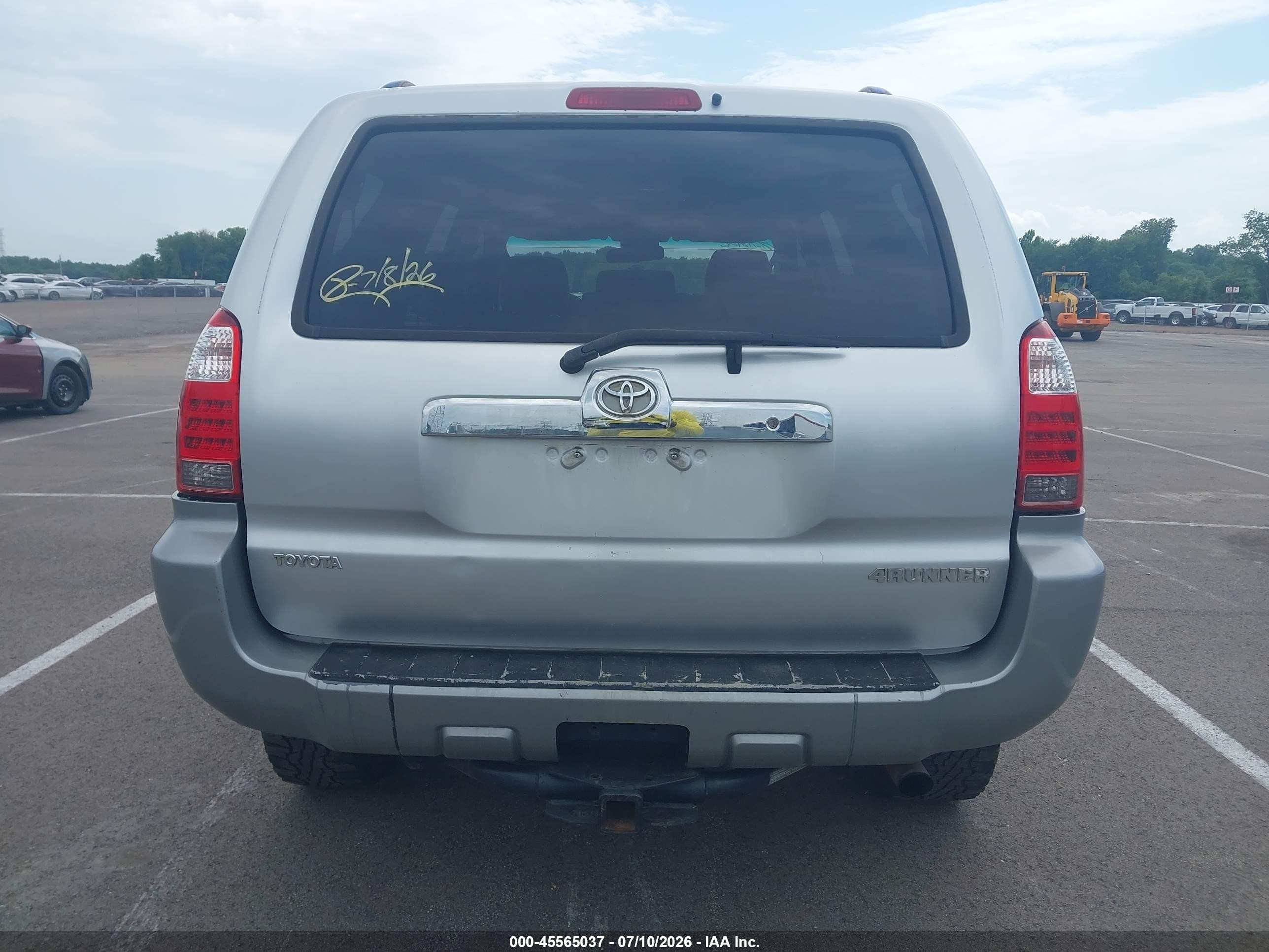 2006 Toyota 4runner Sr5 V6 Silver vin: JTEZU14RX60069079