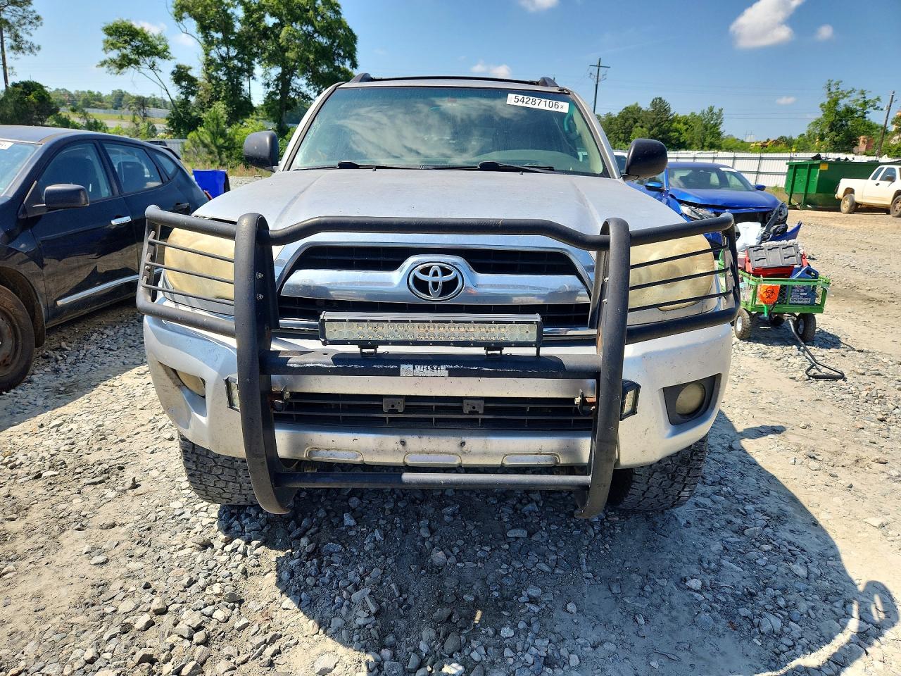 2007 Toyota 4runner Sr5 Silver vin: JTEZU14RX78072275