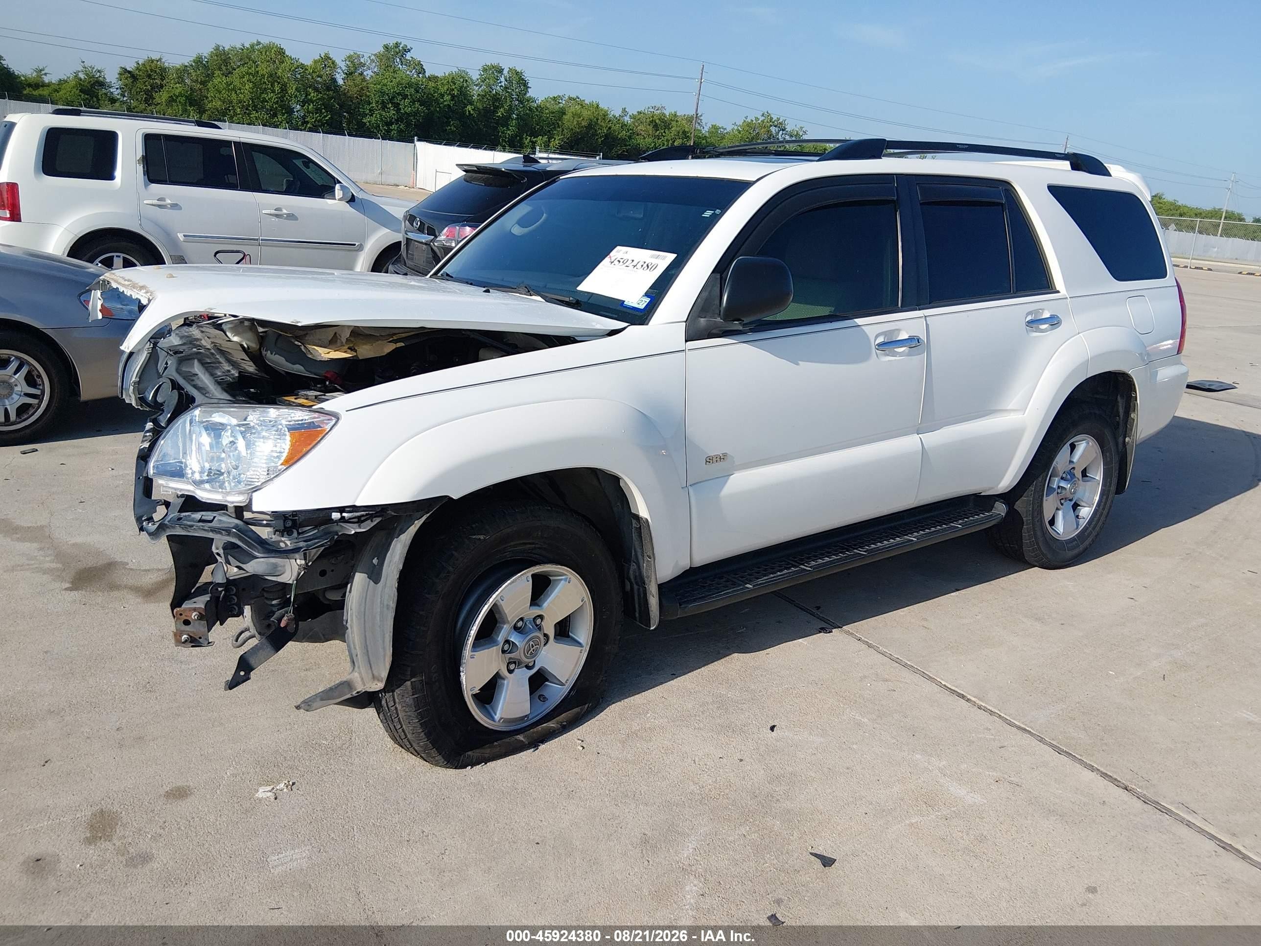 2008 Toyota 4runner Sr5 V6 White vin: JTEZU14RX8K018348