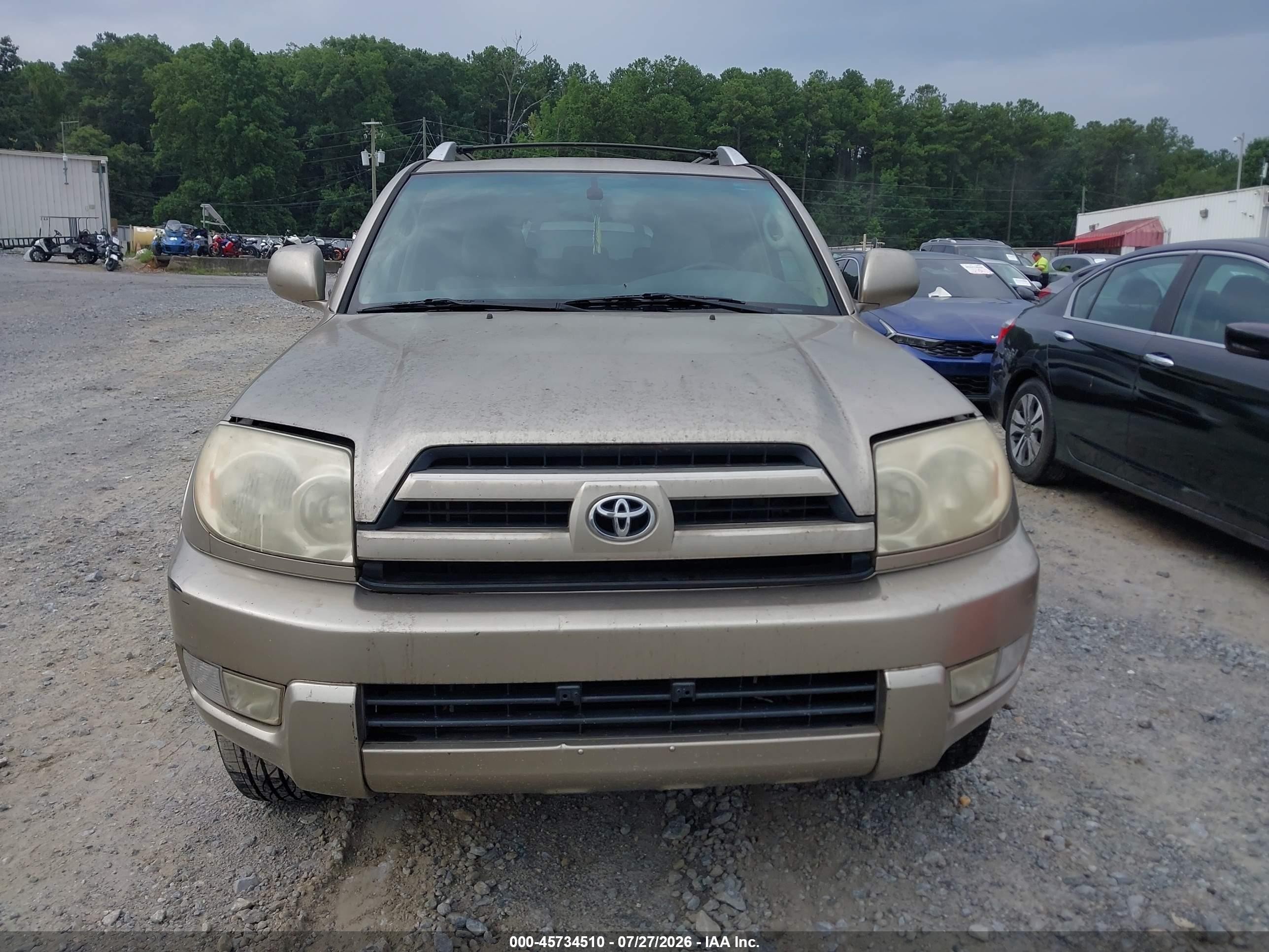 2004 Toyota 4runner Limited V6 Золотой vin: JTEZU17R048009435