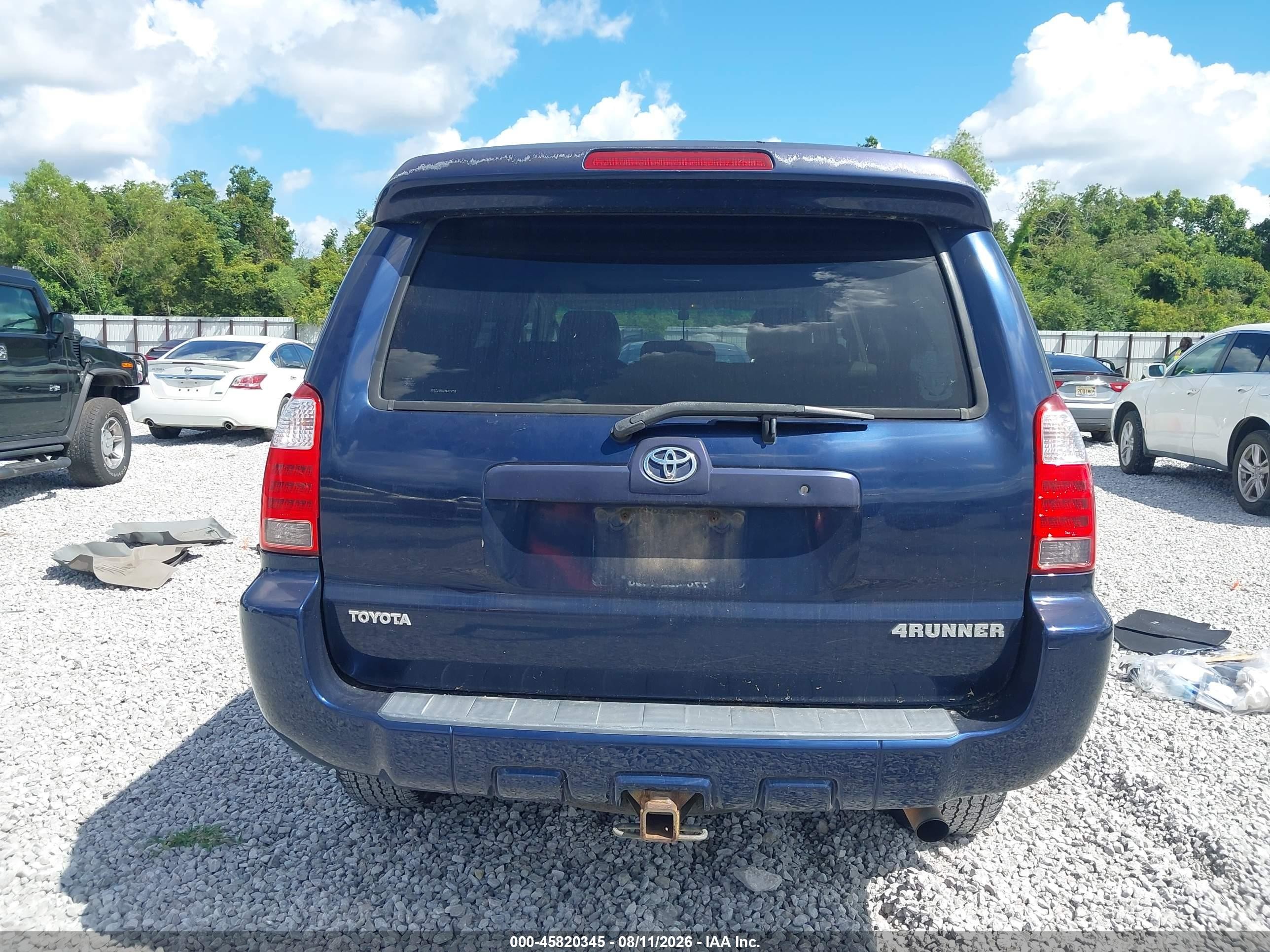 2007 Toyota 4runner Limited Blue vin: JTEZU17R078075150