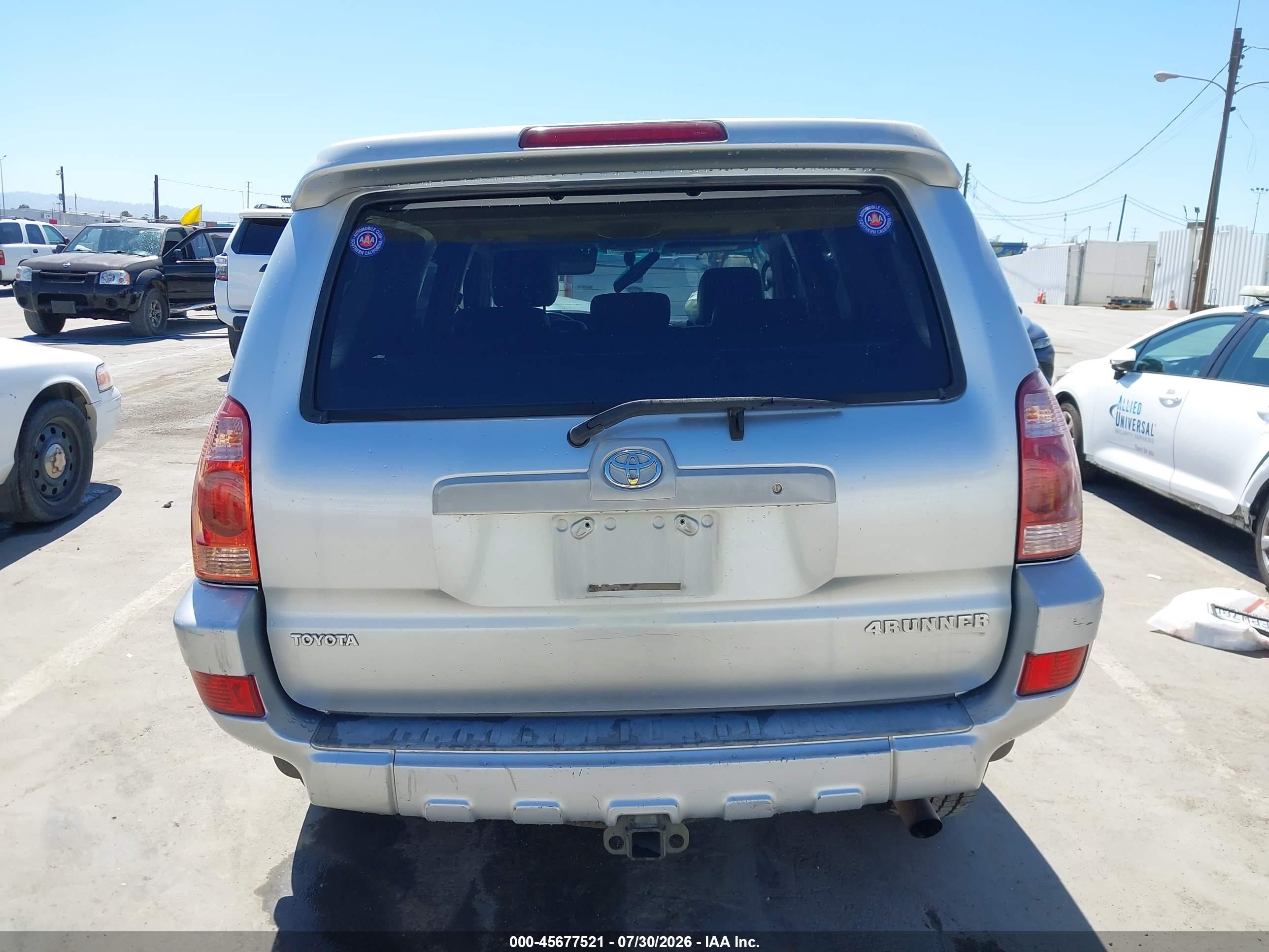 2004 Toyota 4runner Limited V6 Серебряный vin: JTEZU17R148014580