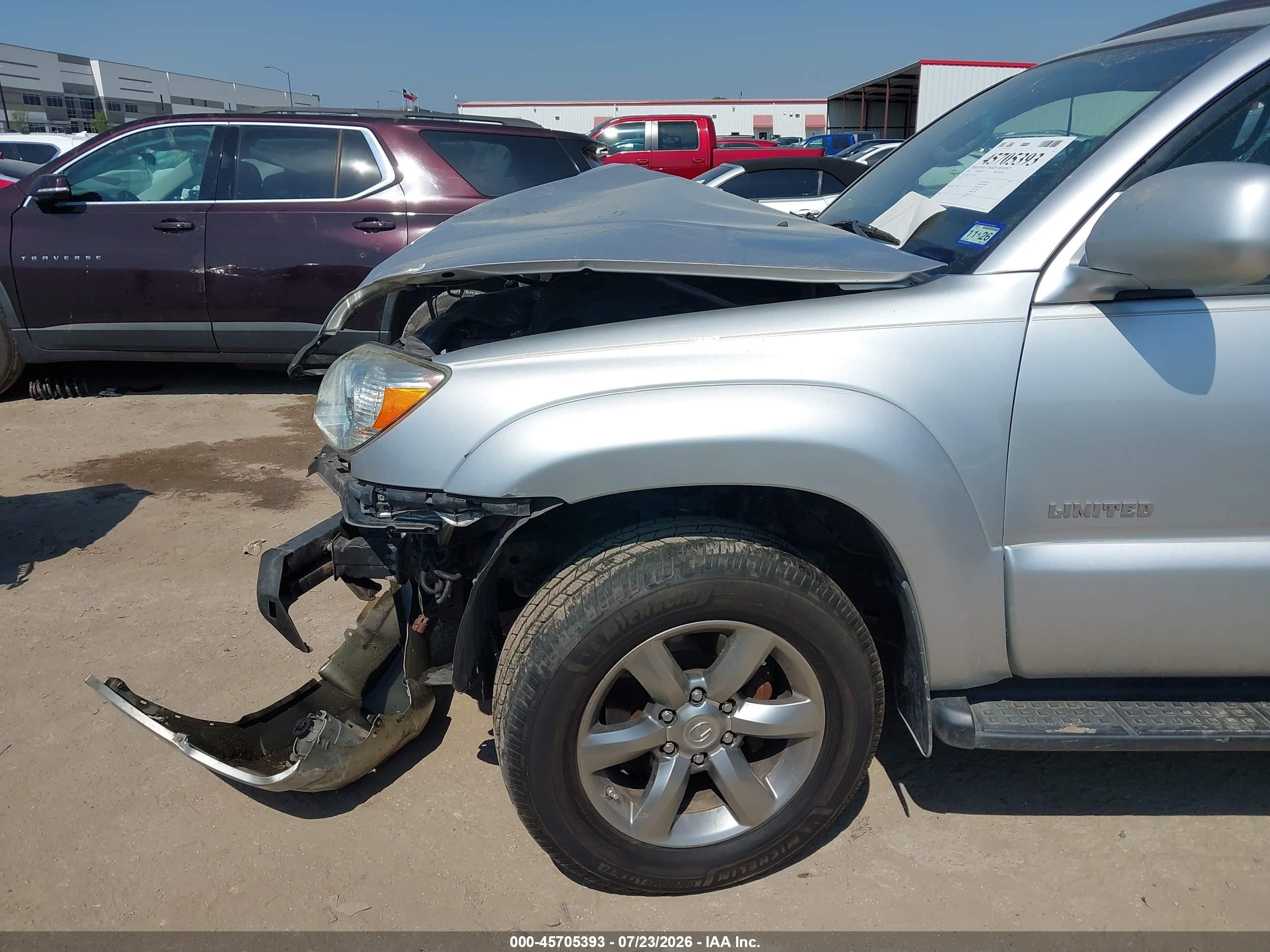 2007 Toyota 4runner Limited Серебряный vin: JTEZU17R170087516