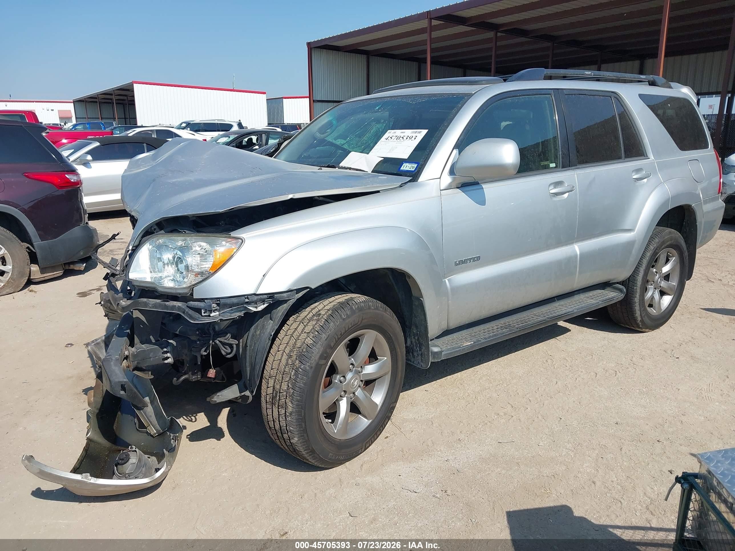 2007 Toyota 4runner Limited Серебряный vin: JTEZU17R170087516