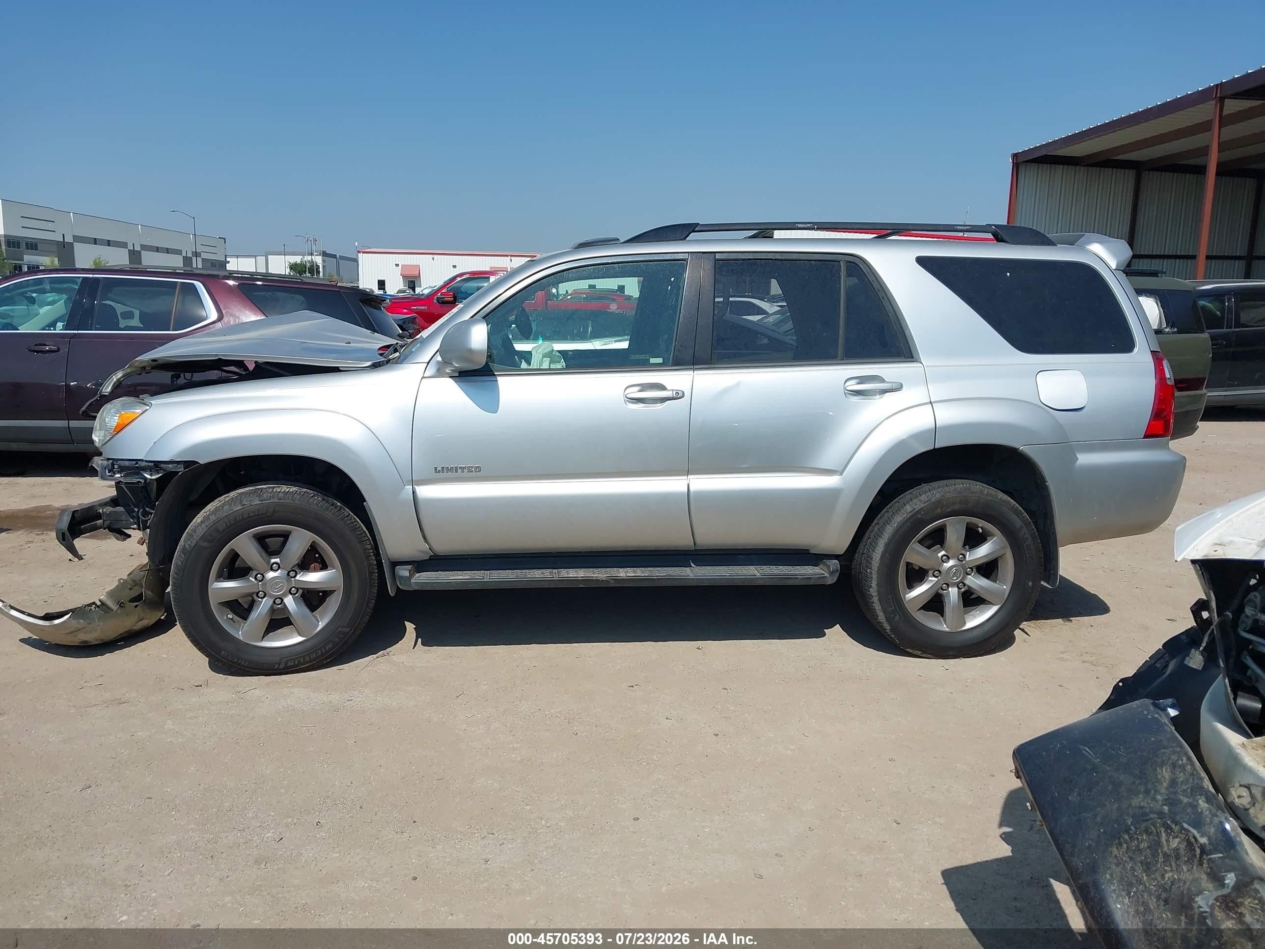 2007 Toyota 4runner Limited Серебряный vin: JTEZU17R170087516