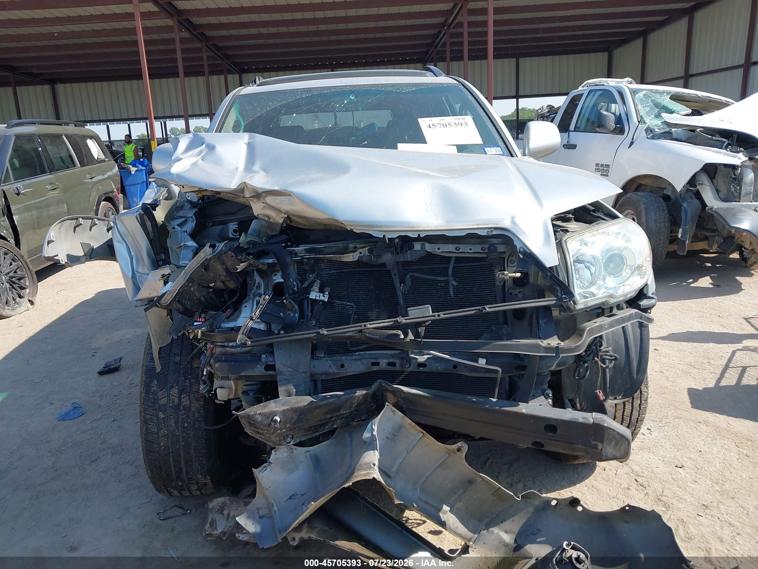 2007 Toyota 4runner Limited Серебряный vin: JTEZU17R170087516