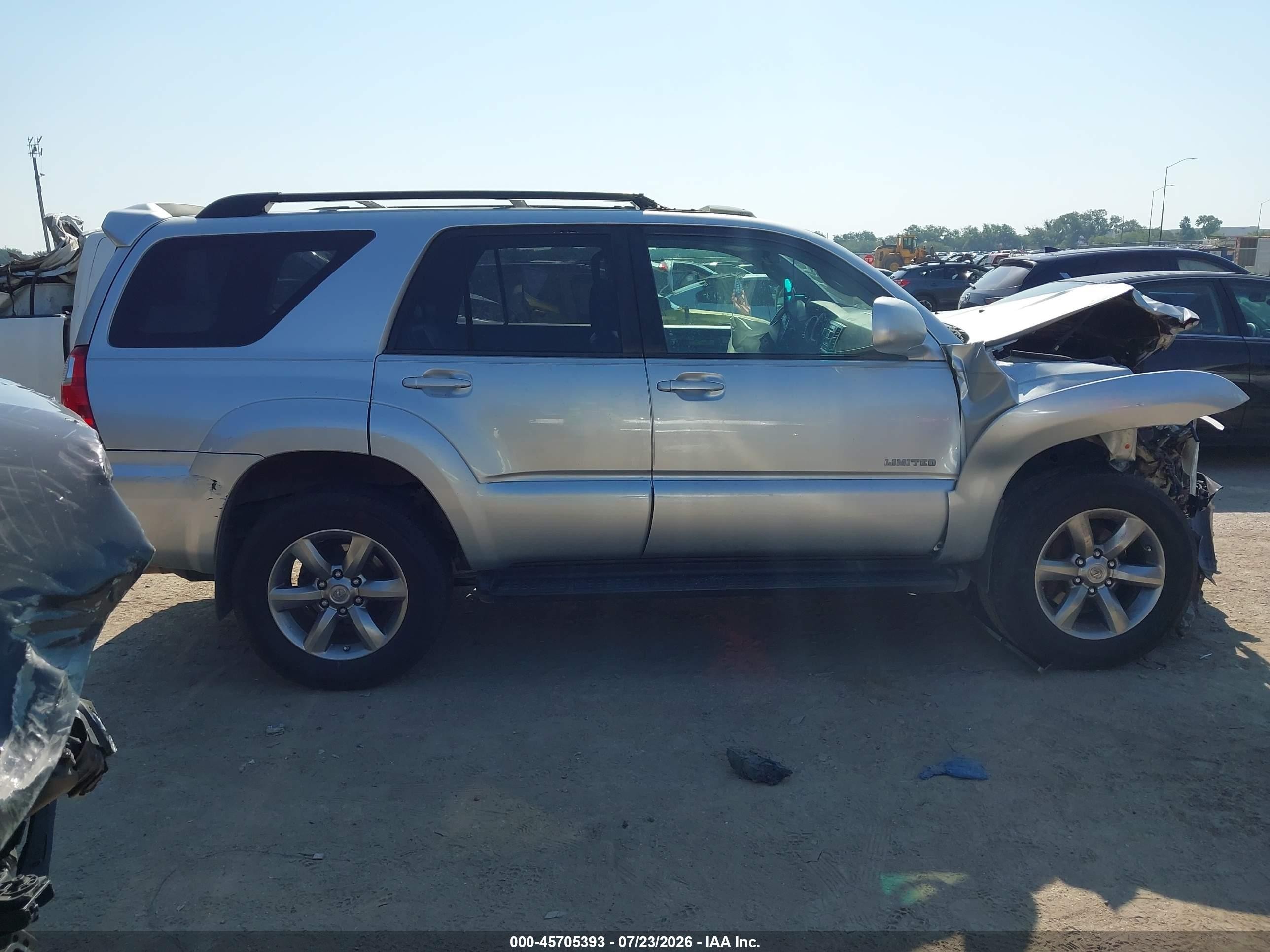 2007 Toyota 4runner Limited Серебряный vin: JTEZU17R170087516