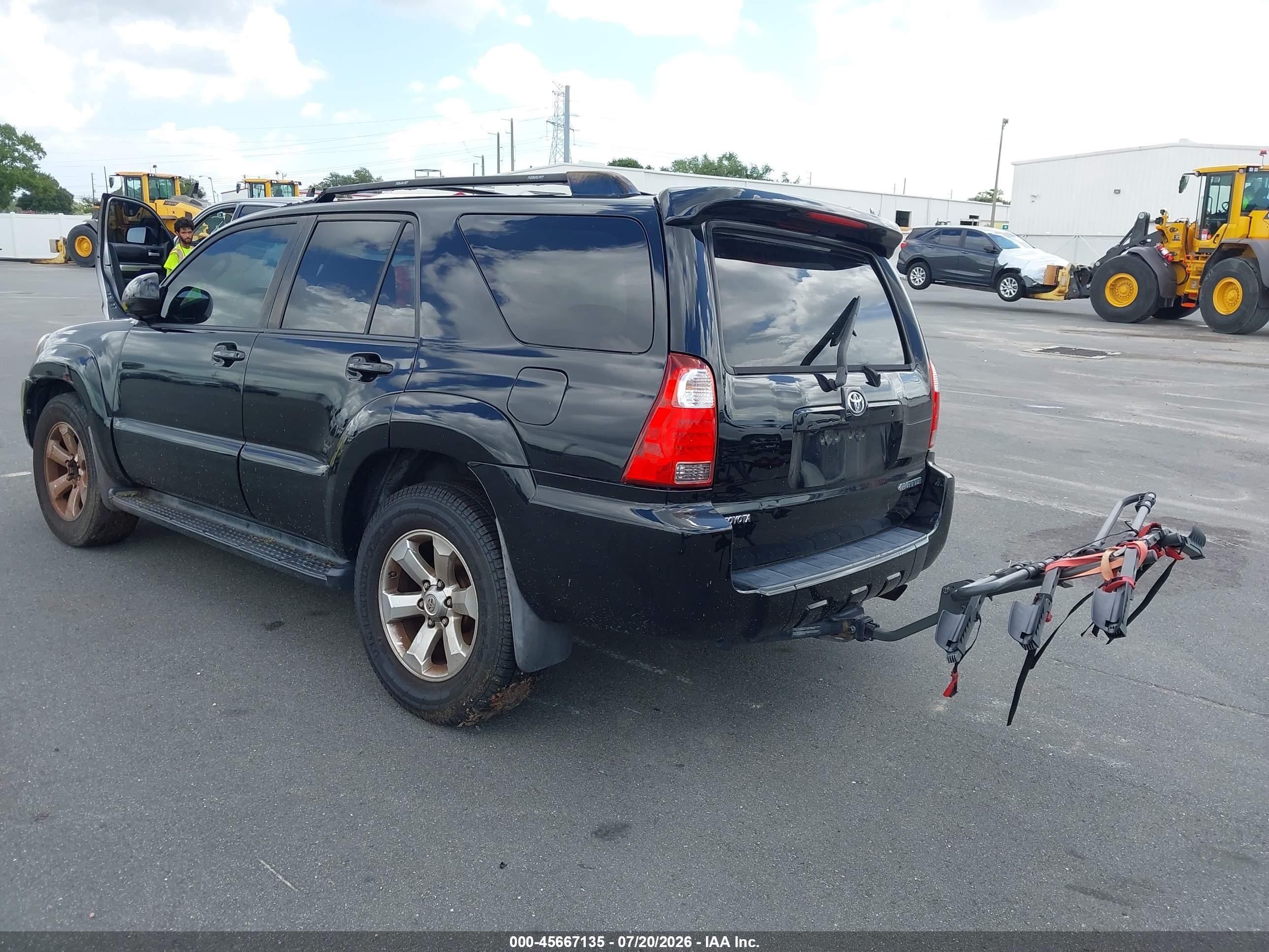 2007 Toyota 4runner Limited Black vin: JTEZU17R178084908