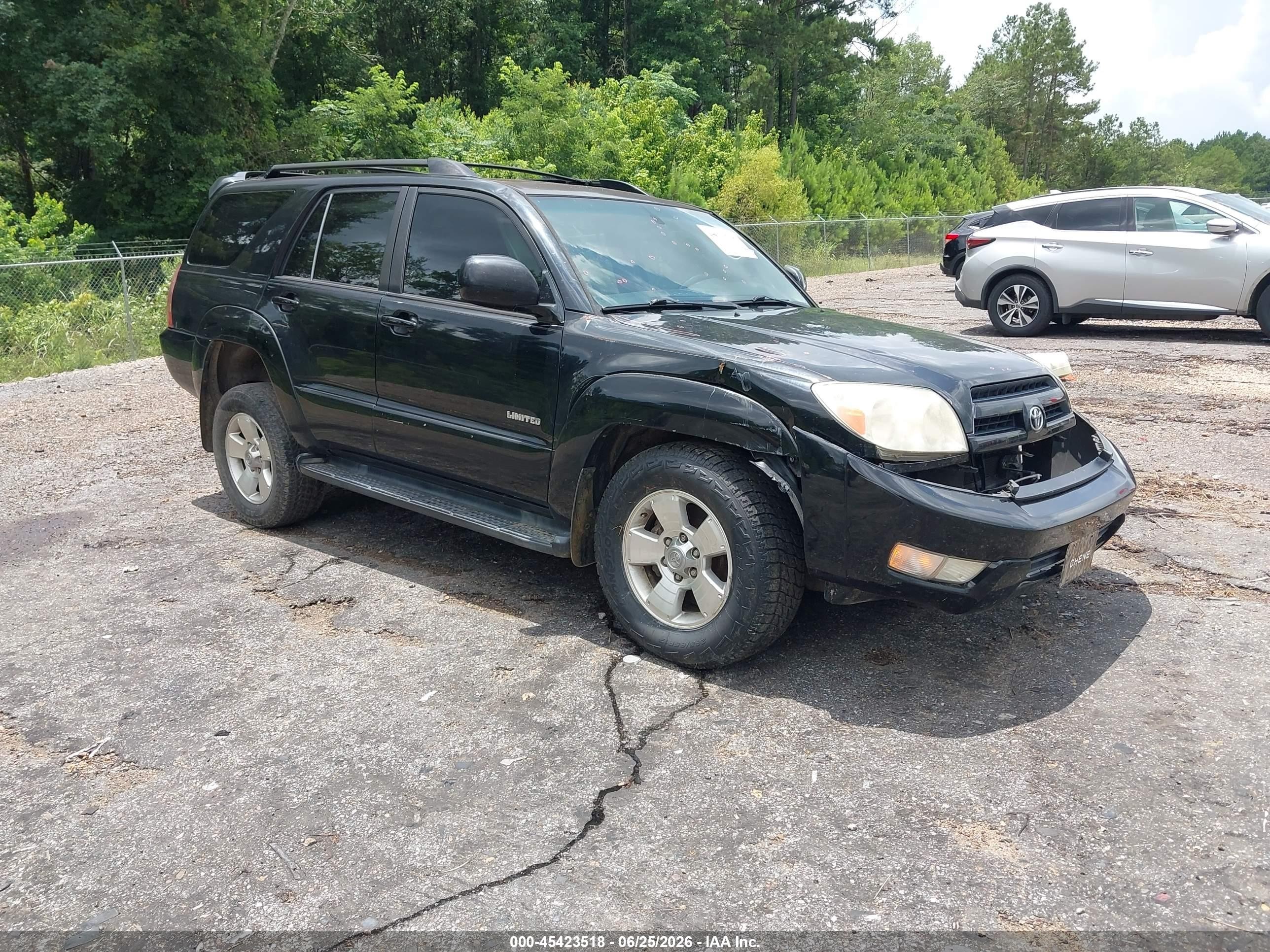 2005 Toyota 4runner Limited V6 Black vin: JTEZU17R358031429