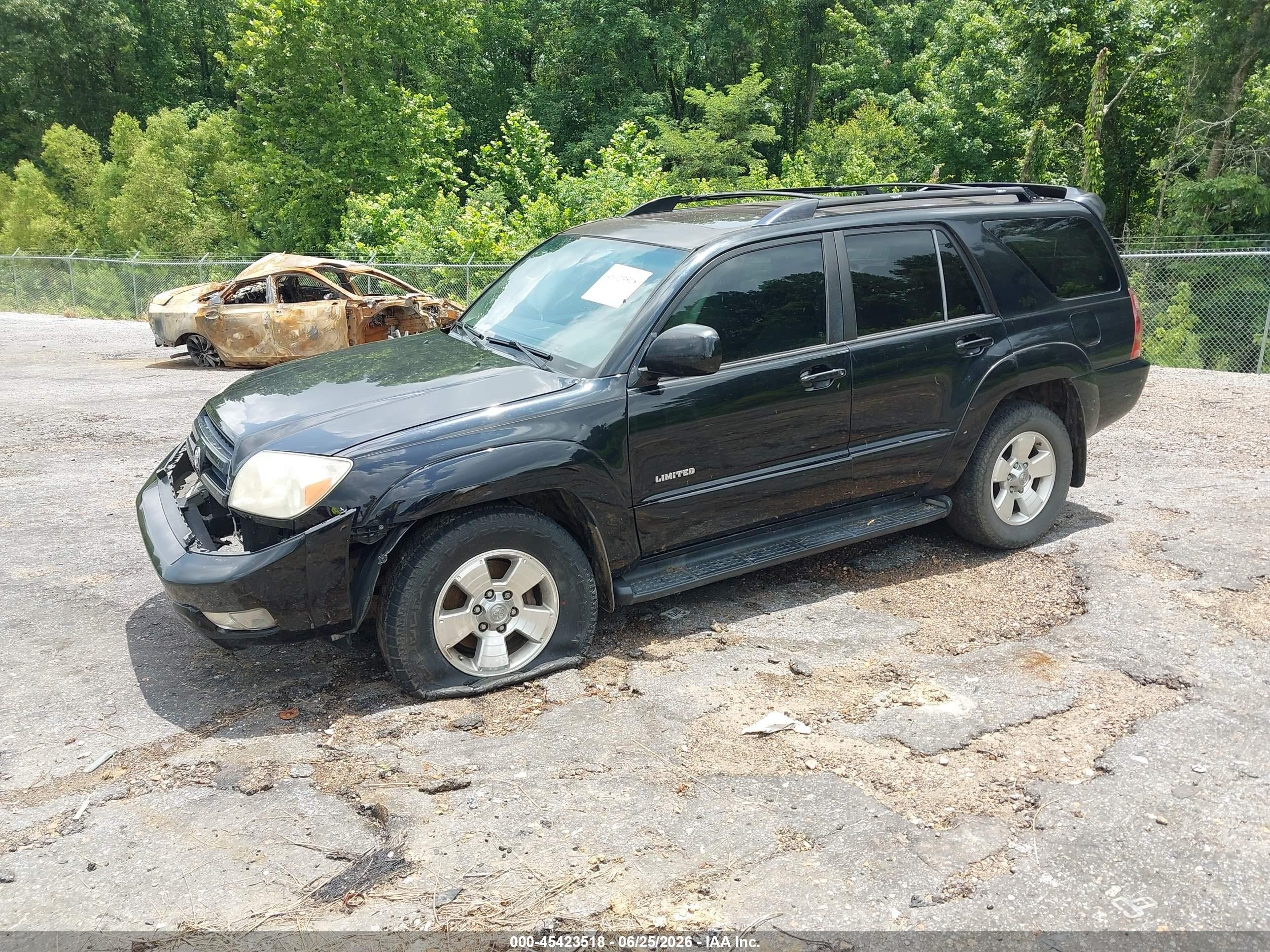 2005 Toyota 4runner Limited V6 Black vin: JTEZU17R358031429
