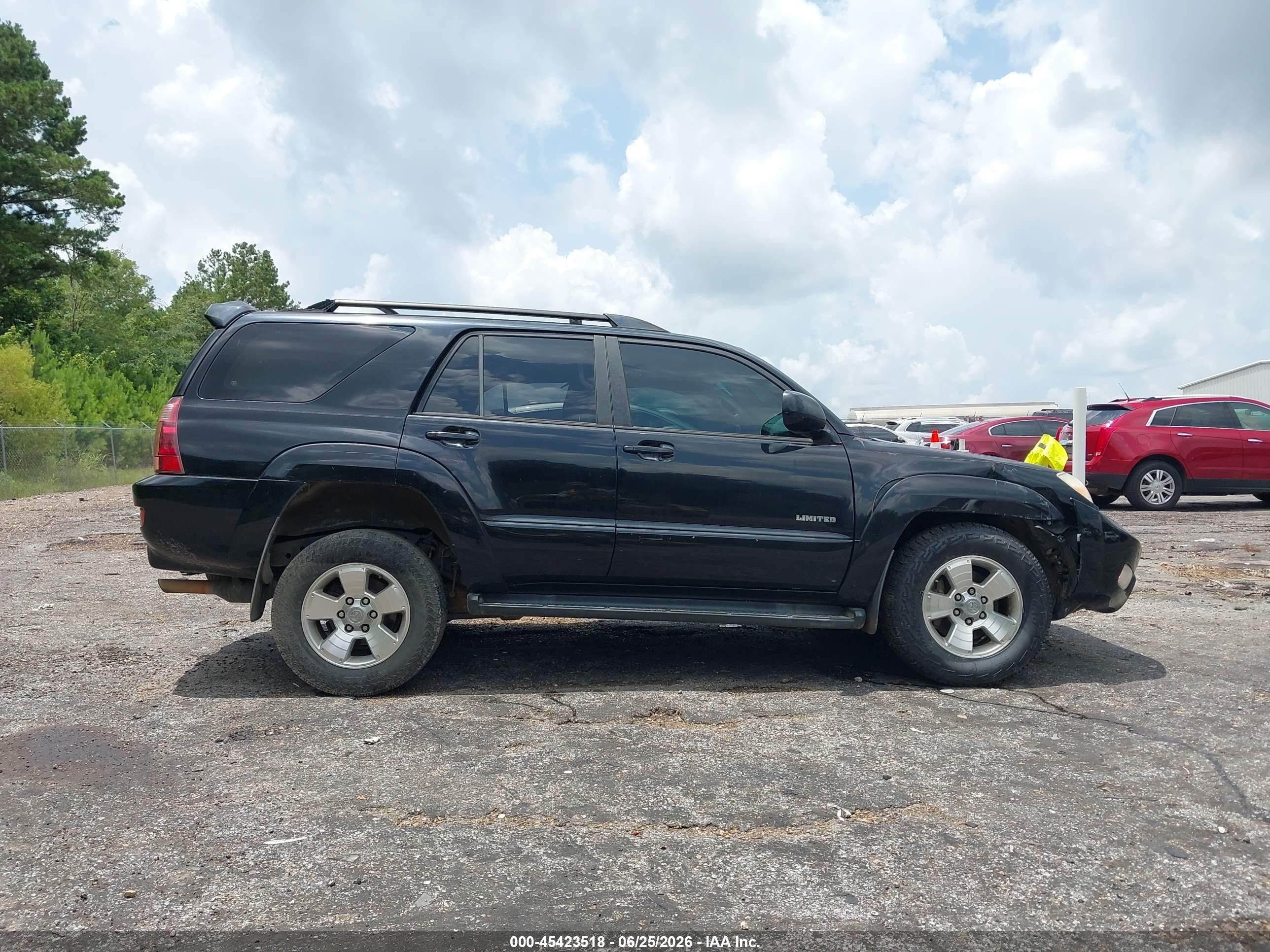 2005 Toyota 4runner Limited V6 Black vin: JTEZU17R358031429
