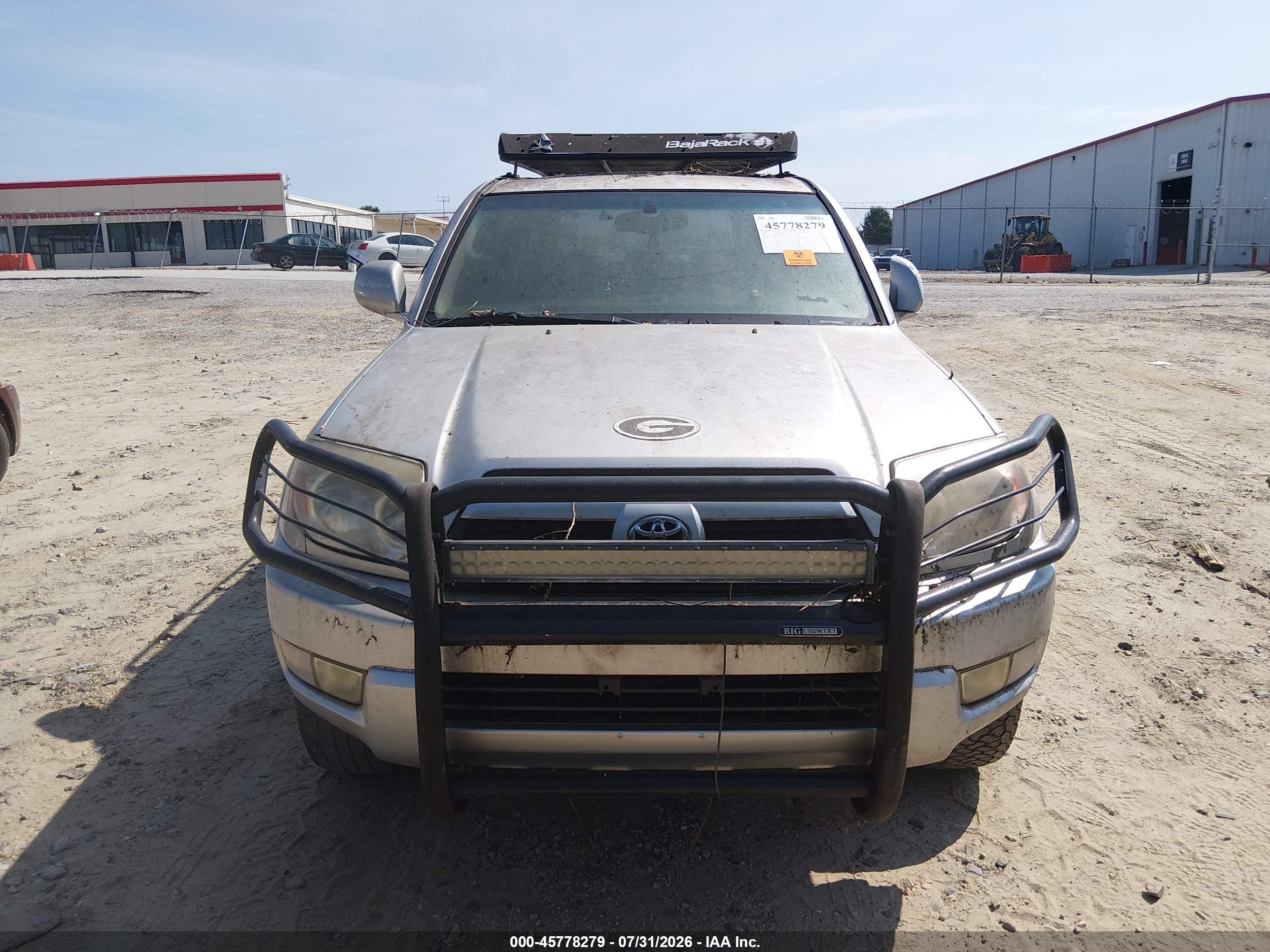 2003 Toyota 4runner Limited V6 Silver vin: JTEZU17R430008026