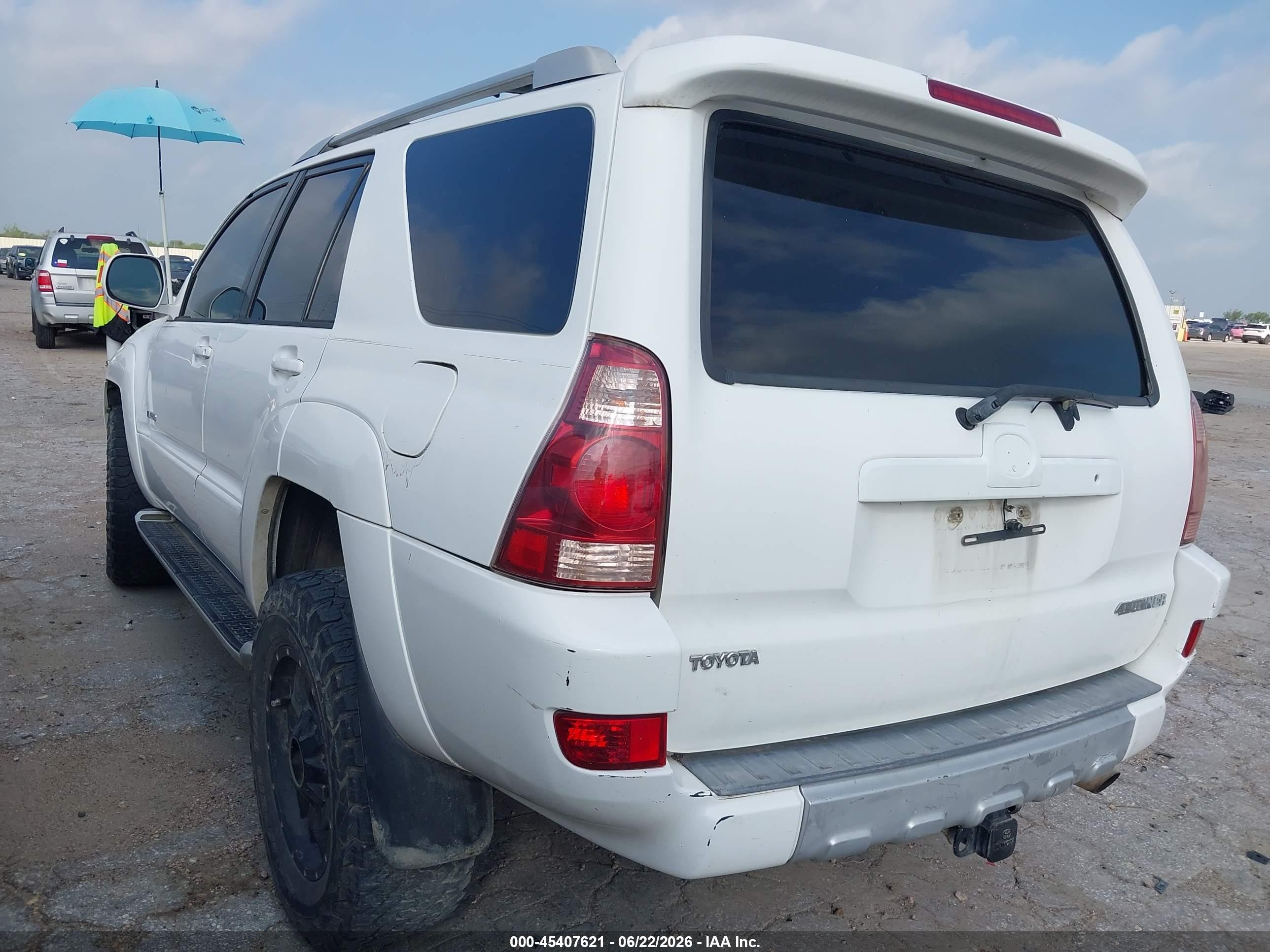 2003 Toyota 4runner Limited V6 White vin: JTEZU17R430012920