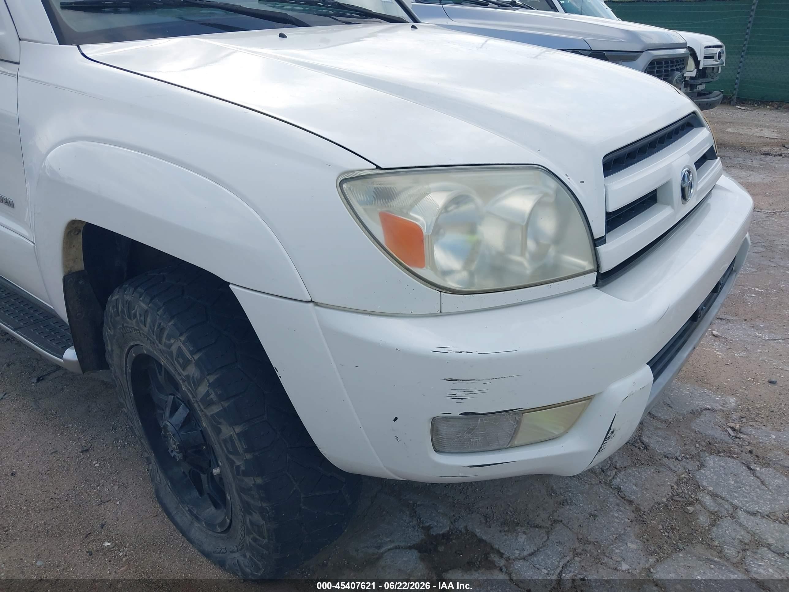 2003 Toyota 4runner Limited V6 White vin: JTEZU17R430012920