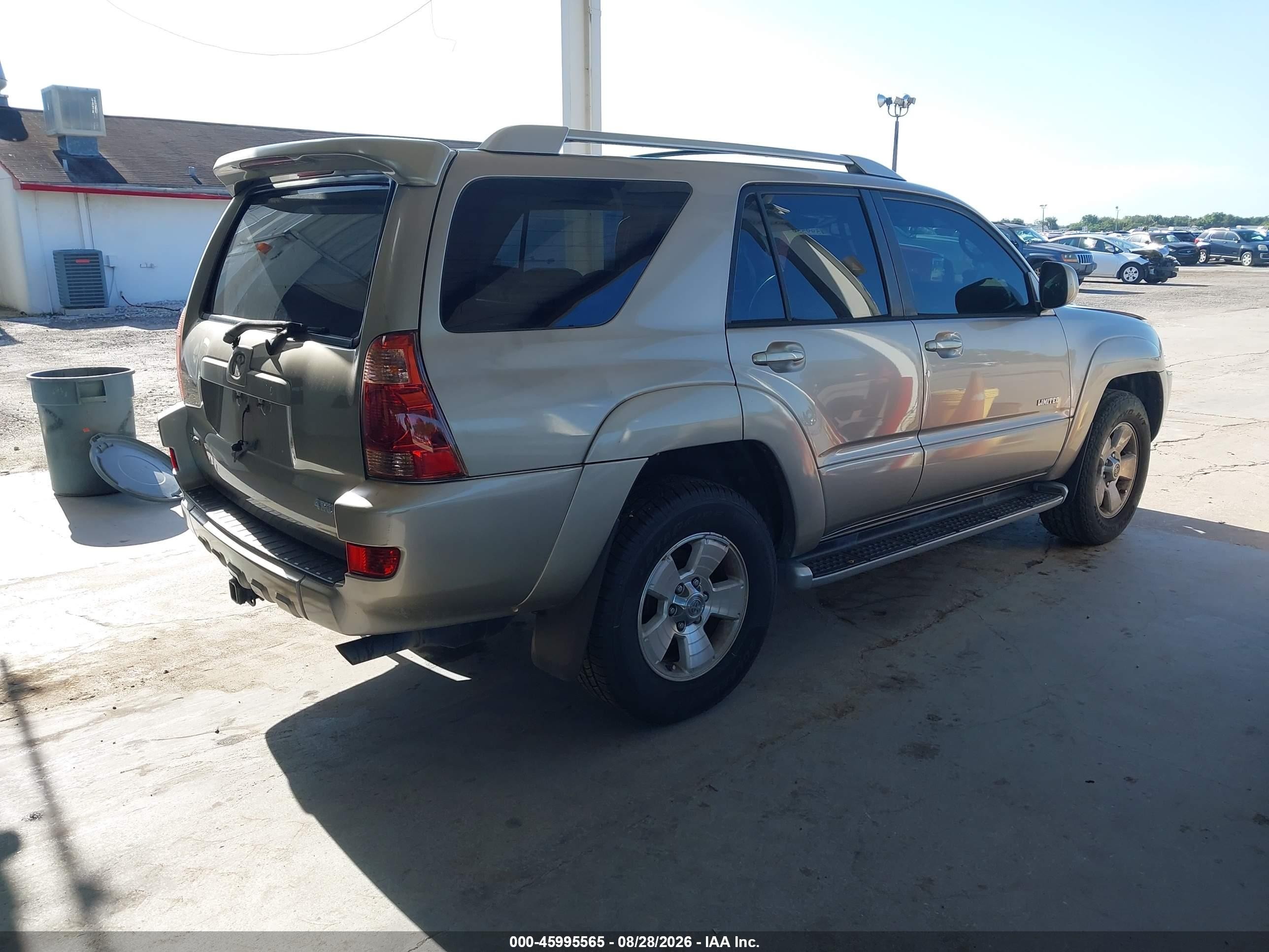 2004 Toyota 4runner Limited V6 Gold vin: JTEZU17R440023210
