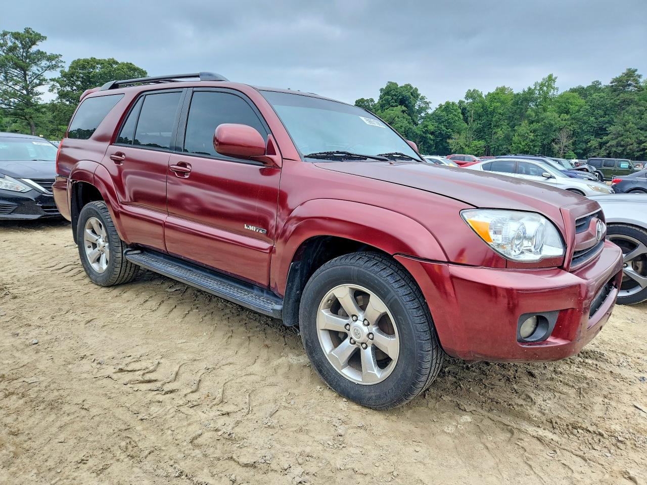2006 Toyota 4runner Limited Burgundy vin: JTEZU17R468052081