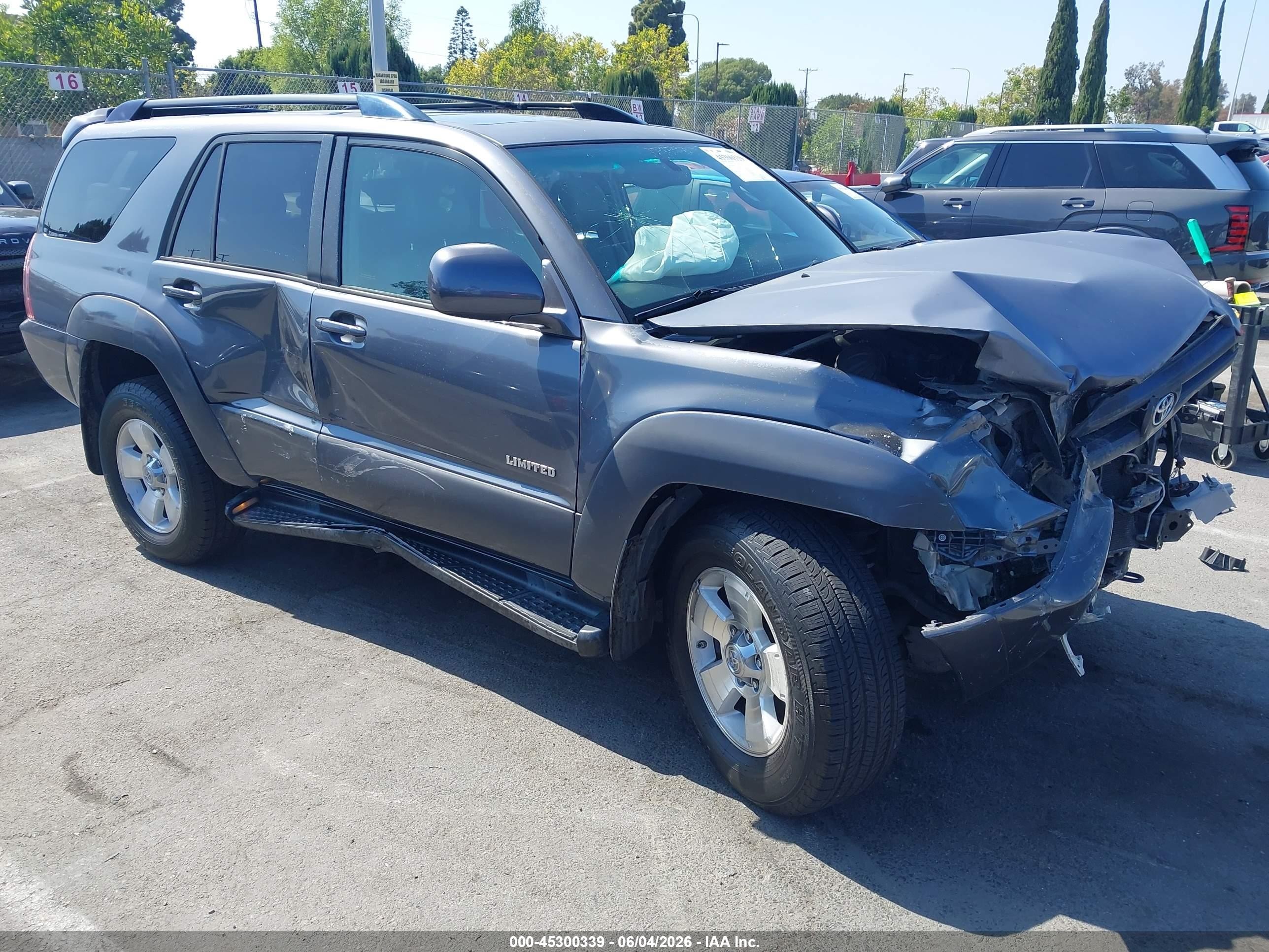 2005 Toyota 4runner Limited V6 Gray vin: JTEZU17R550053964