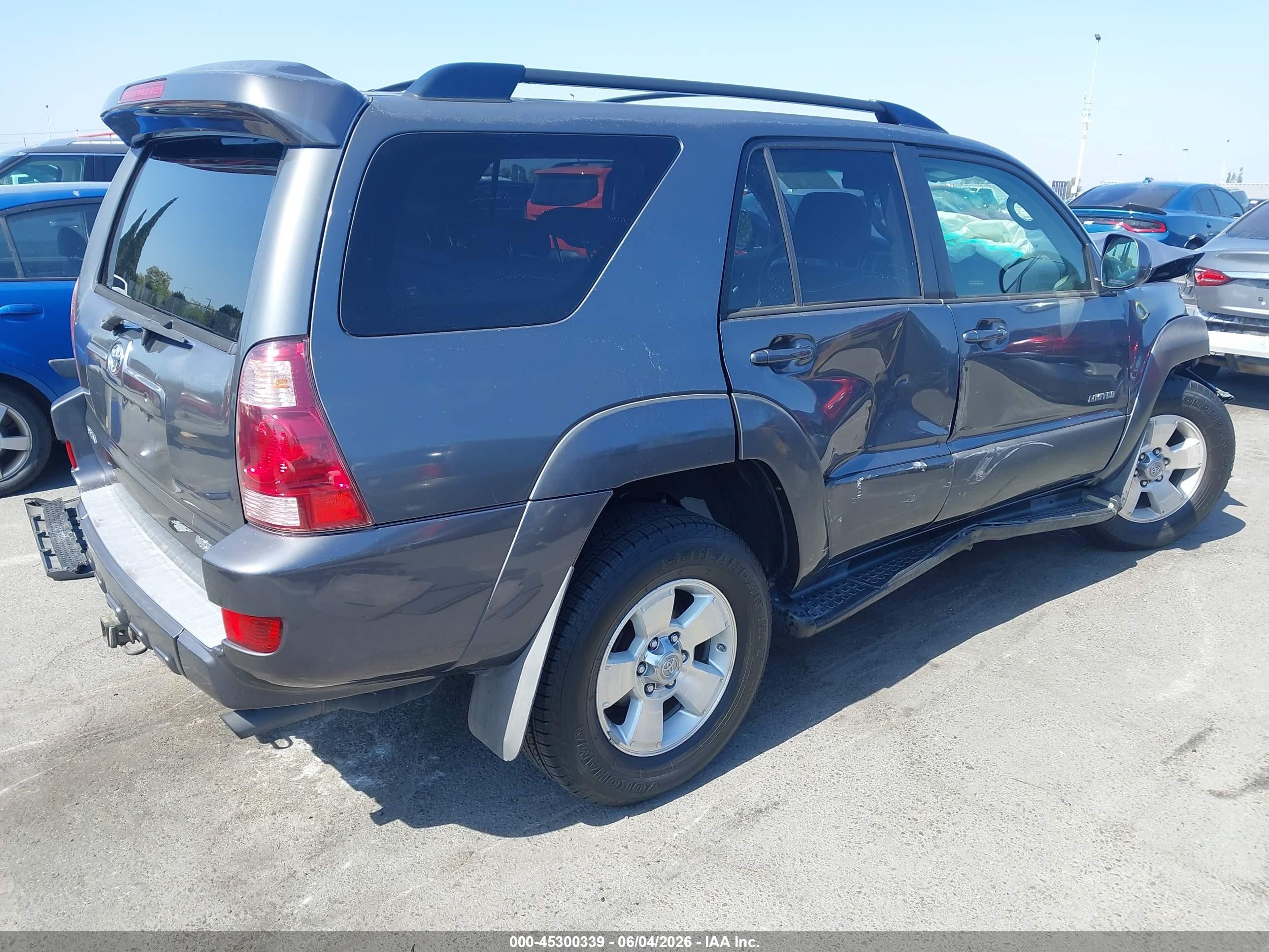 2005 Toyota 4runner Limited V6 Gray vin: JTEZU17R550053964