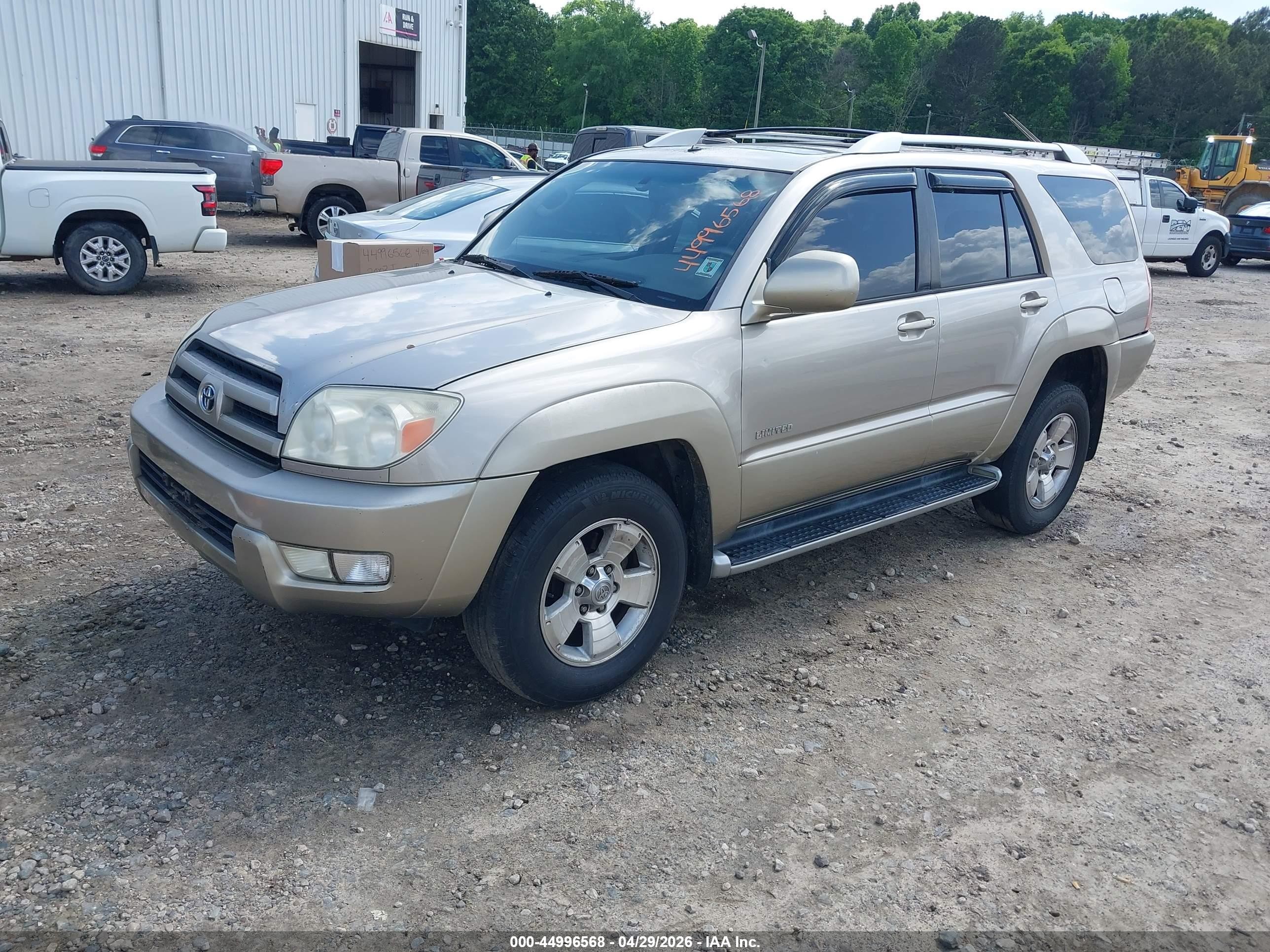 2003 Toyota 4runner Limited V6 Золотой vin: JTEZU17R630005001