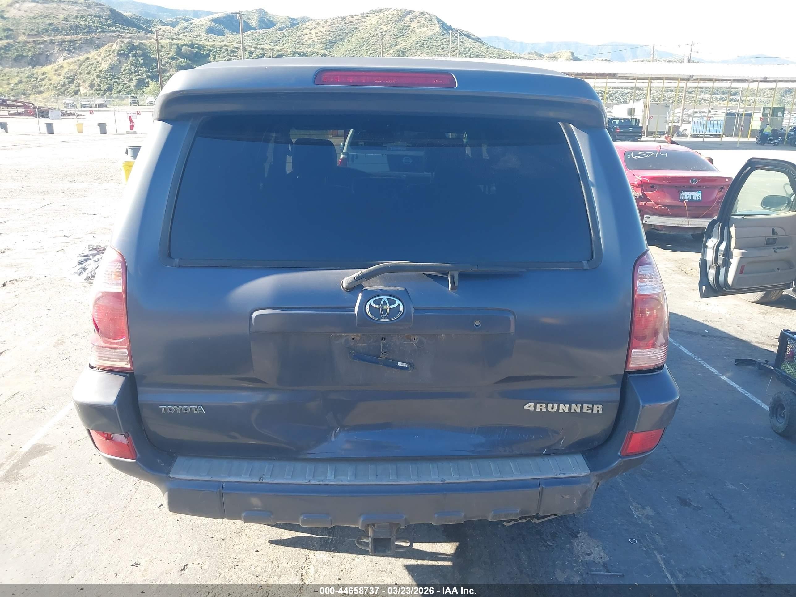 2005 Toyota 4runner Limited V6 Gray vin: JTEZU17R650051477