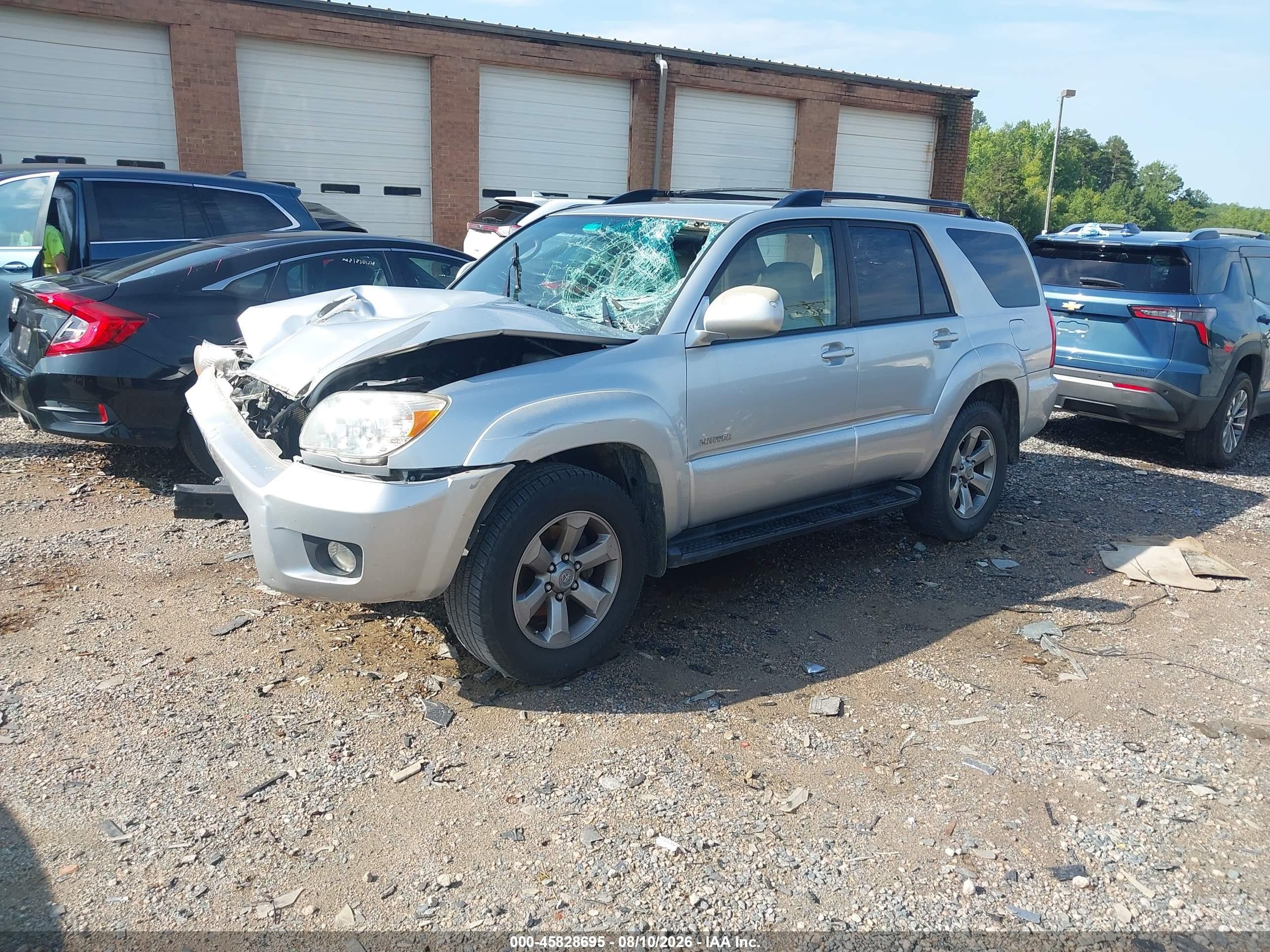 2006 Toyota 4runner Limited V6 Silver vin: JTEZU17R660073075