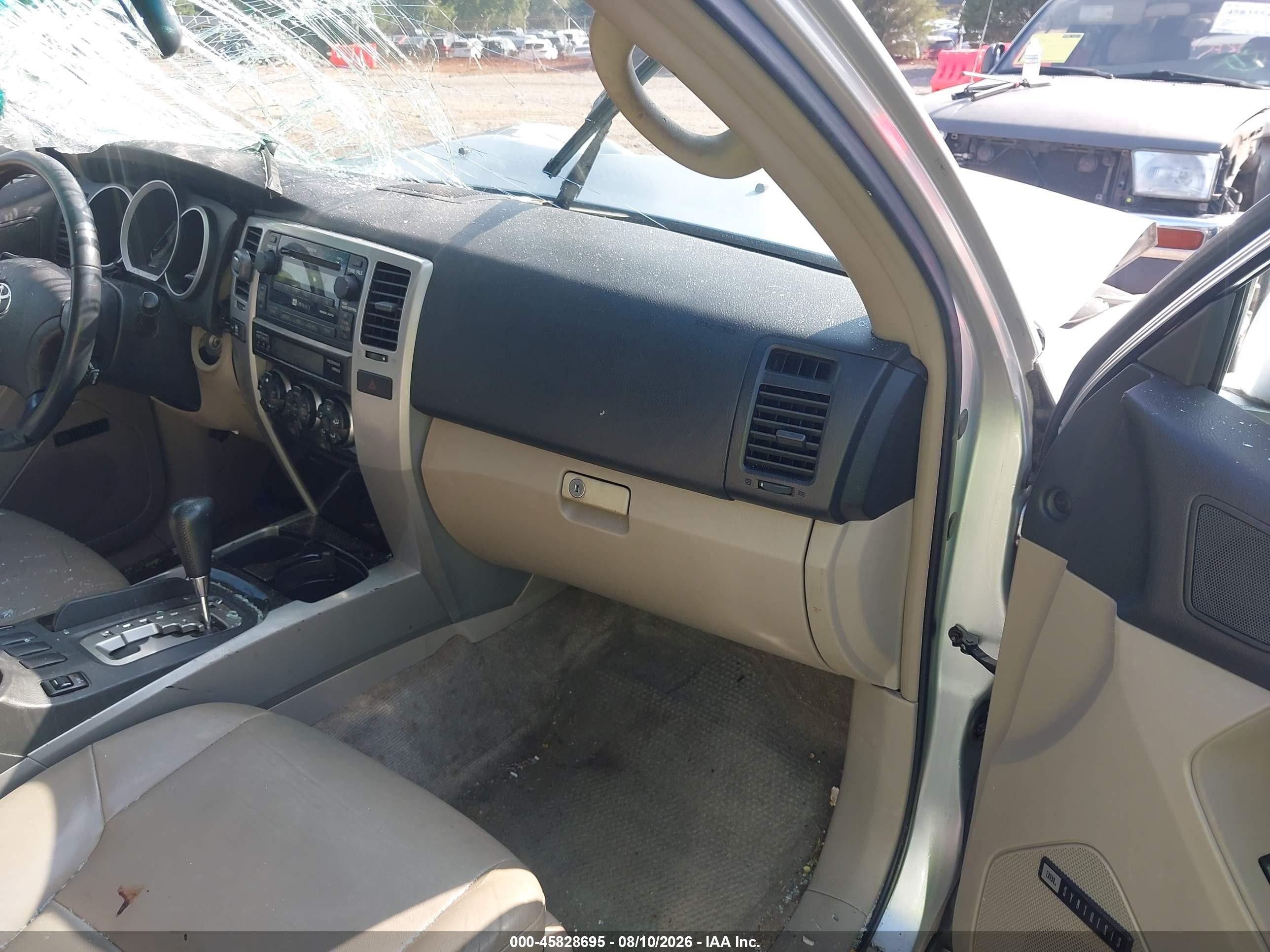 2006 Toyota 4runner Limited V6 Silver vin: JTEZU17R660073075