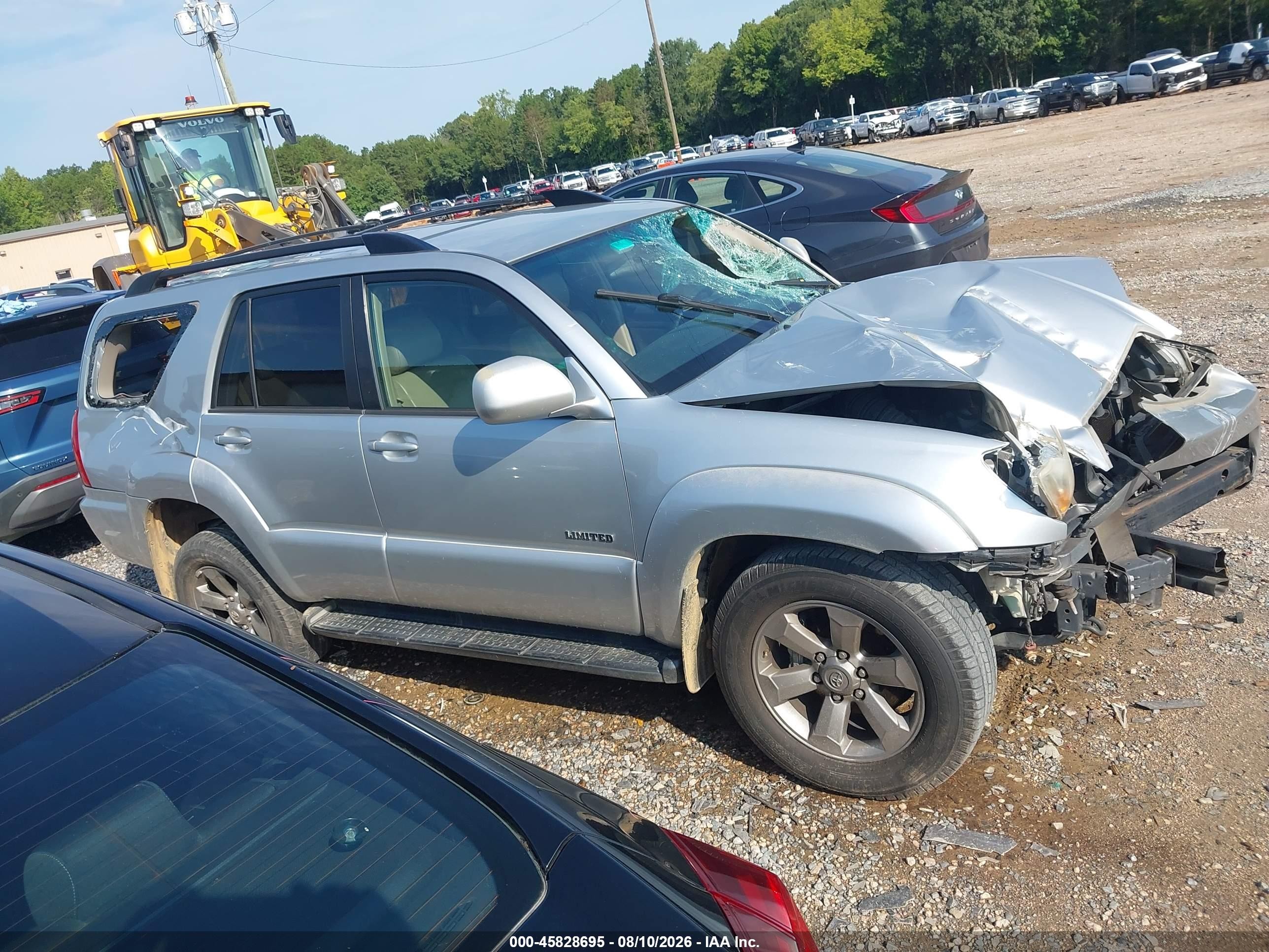 2006 Toyota 4runner Limited V6 Silver vin: JTEZU17R660073075