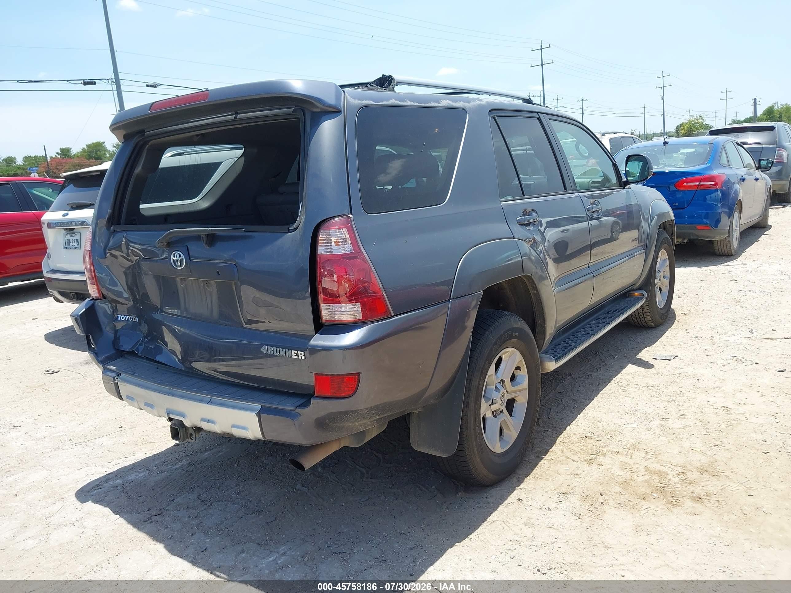 2003 Toyota 4runner Limited V6 Gray vin: JTEZU17R738005672
