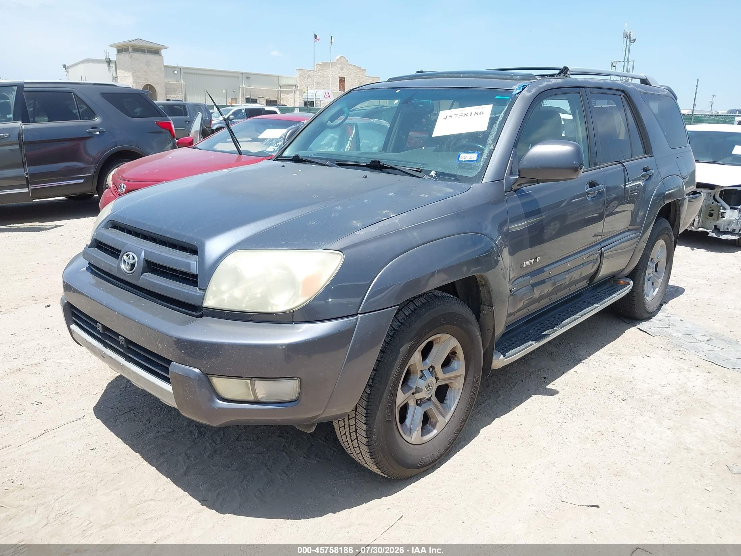 2003 Toyota 4runner Limited V6 Gray vin: JTEZU17R738005672