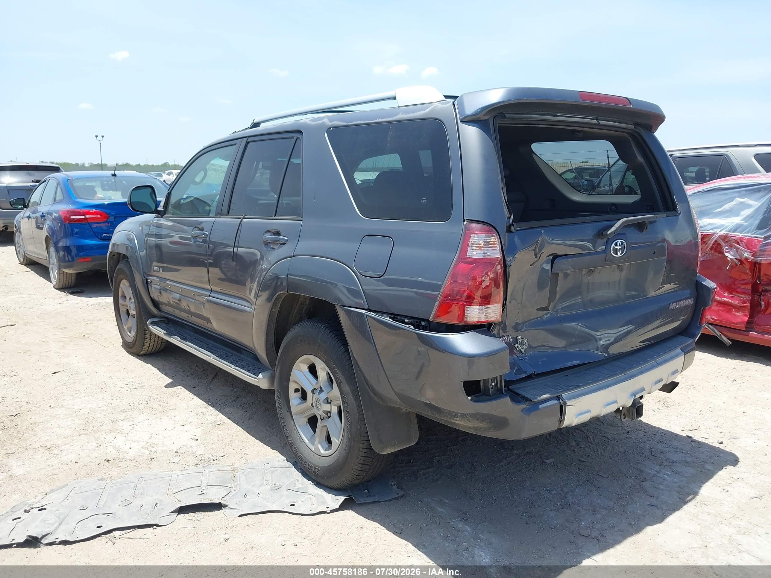 2003 Toyota 4runner Limited V6 Gray vin: JTEZU17R738005672