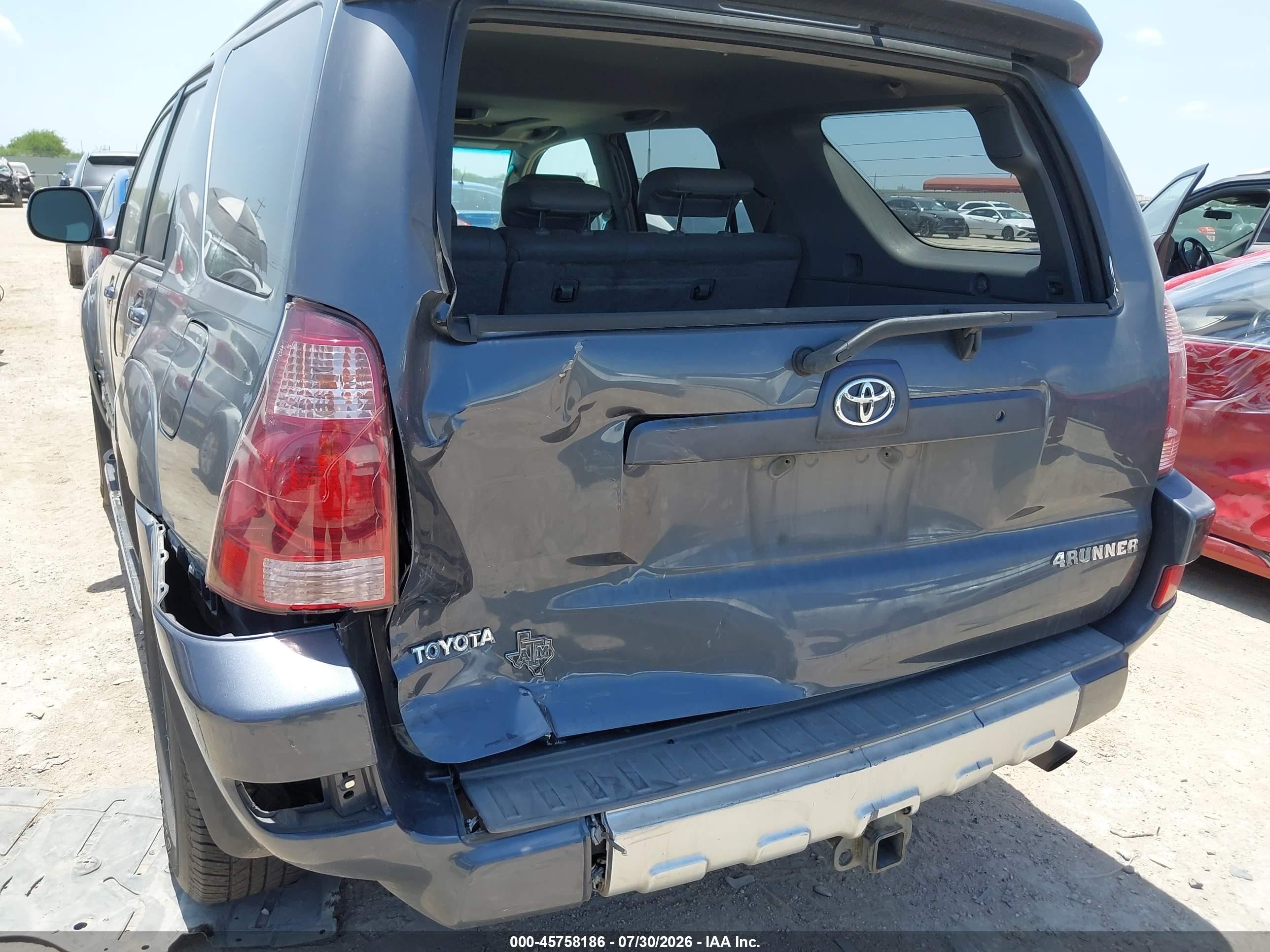 2003 Toyota 4runner Limited V6 Gray vin: JTEZU17R738005672