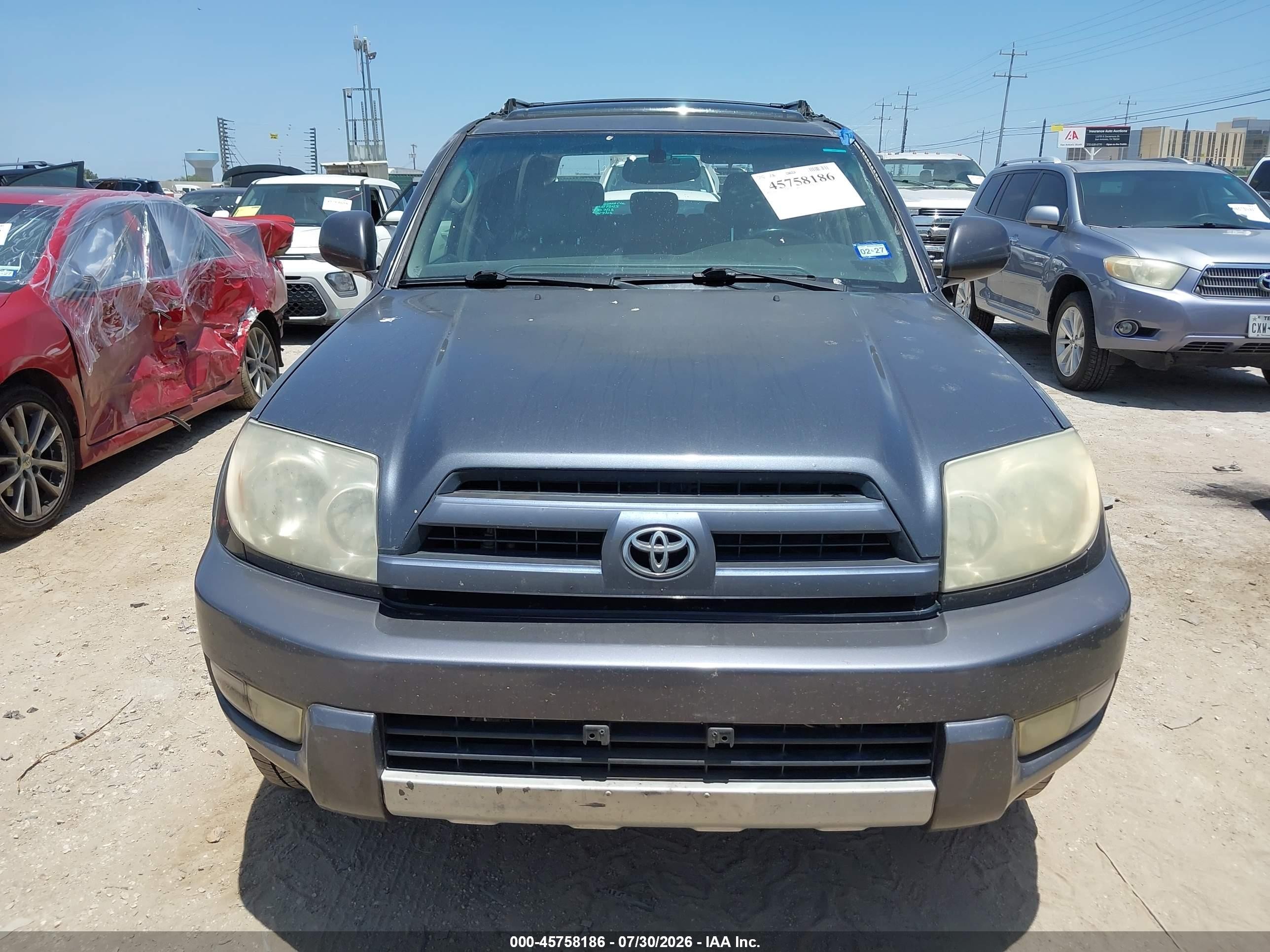 2003 Toyota 4runner Limited V6 Gray vin: JTEZU17R738005672