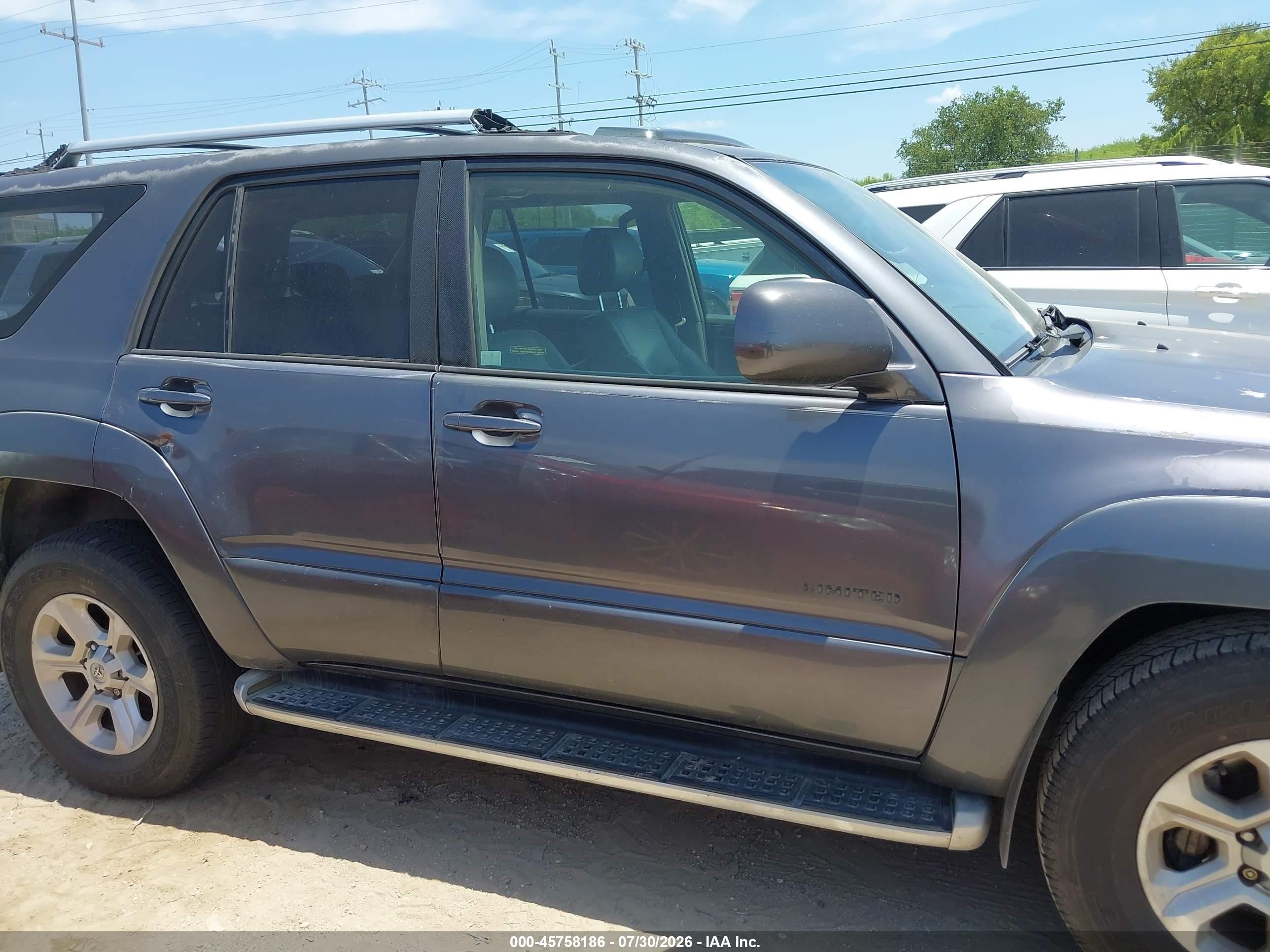 2003 Toyota 4runner Limited V6 Gray vin: JTEZU17R738005672