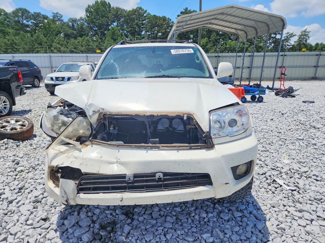 2006 Toyota 4runner Limited White vin: JTEZU17R860068895